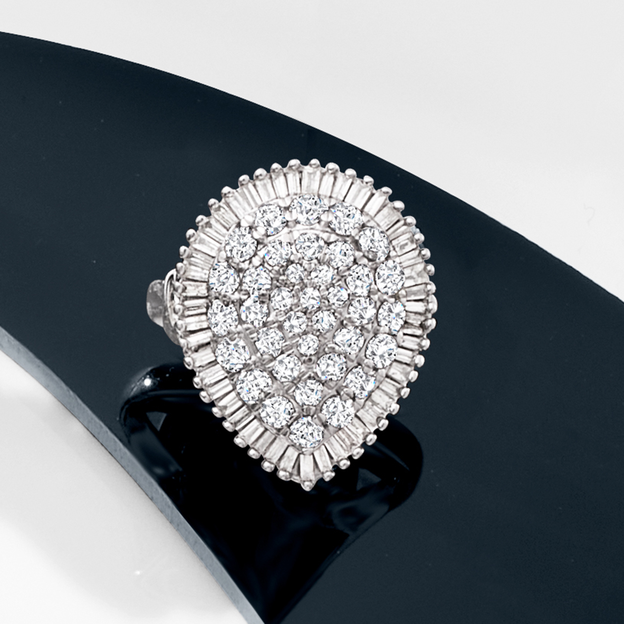 2.00 ct. t.w. Diamond Cluster Ring in 14kt White Gold
