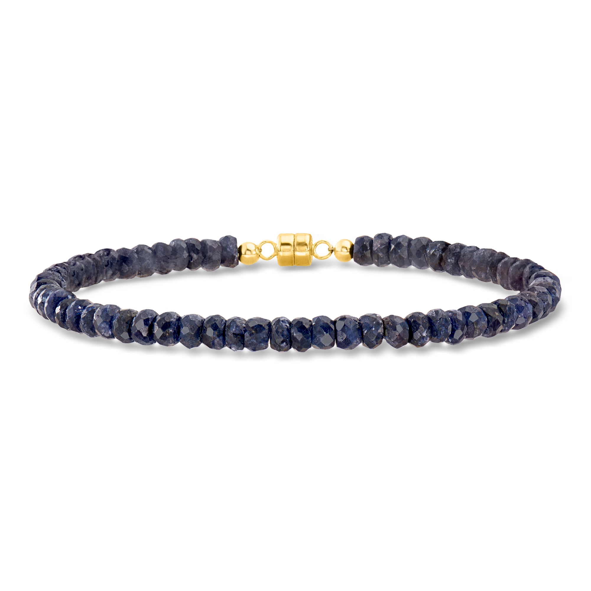 36.00 ct. t.w. Ruby Bead Bracelet with 14kt Yellow Gold Magnetic