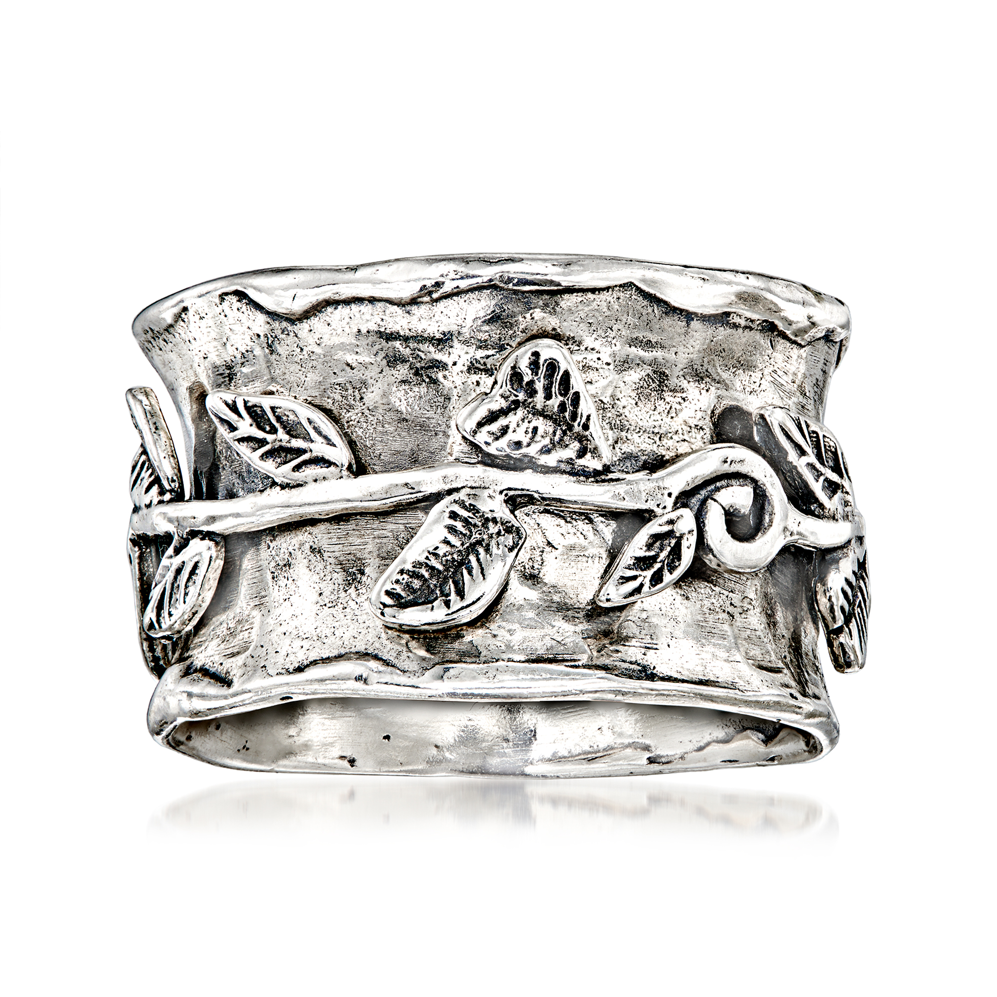 Sterling Silver Leaf Spinner Ring Sterling Silver Leaf Spinner Ring