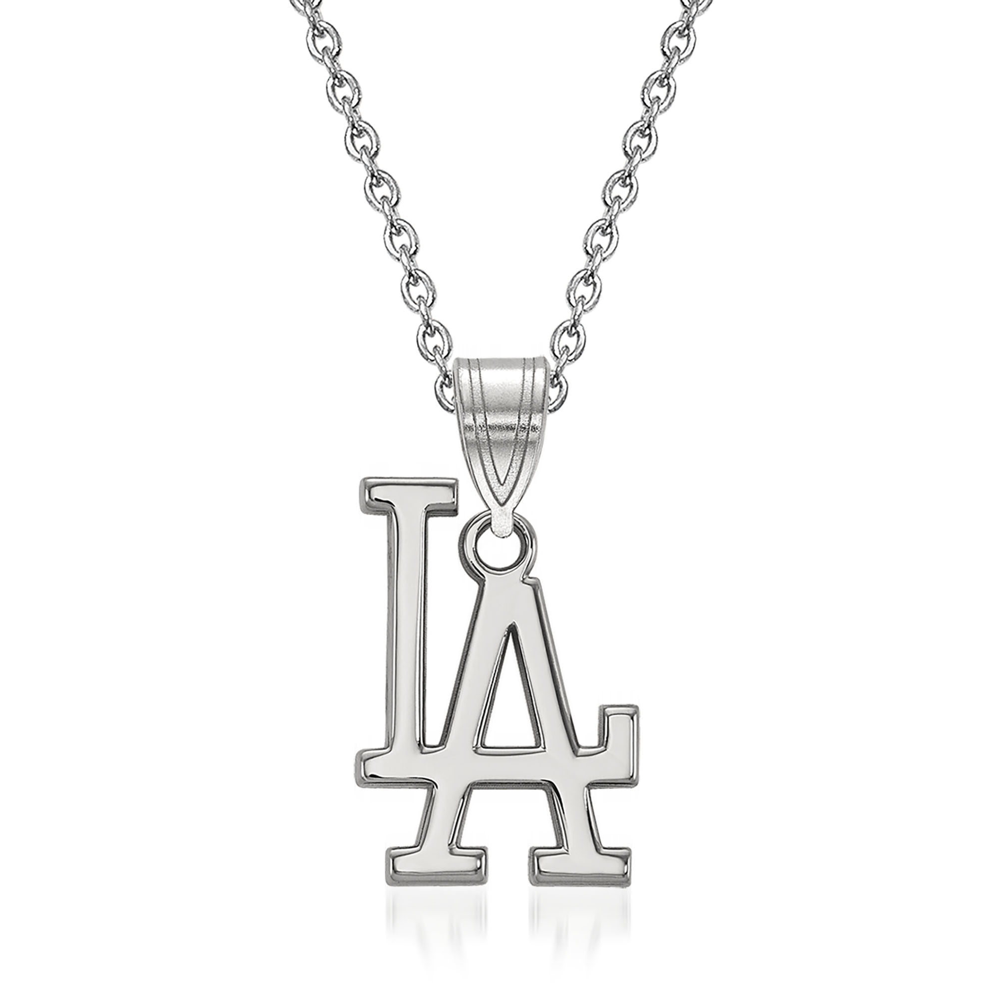 Rhodium Over Sterling Silver MLB LogoArt St. Louis Cardinals Pendant  Necklace - 11BJBN