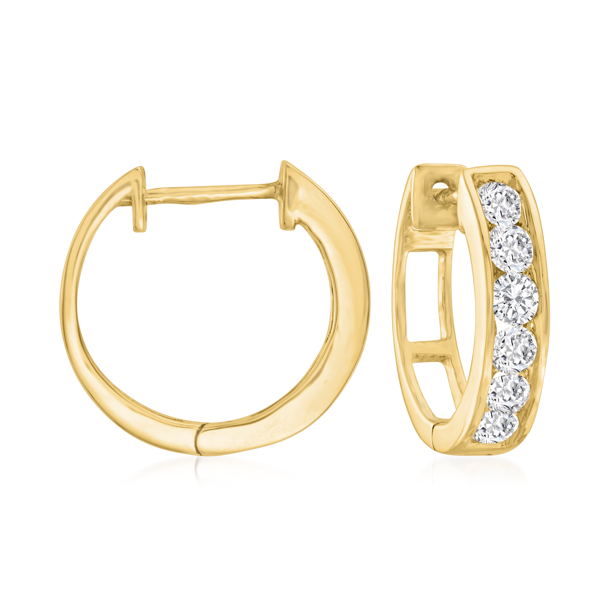 rippmonster　gold hoop 14K Solid Gold Rope-Textured Hoop - 19G | Banter