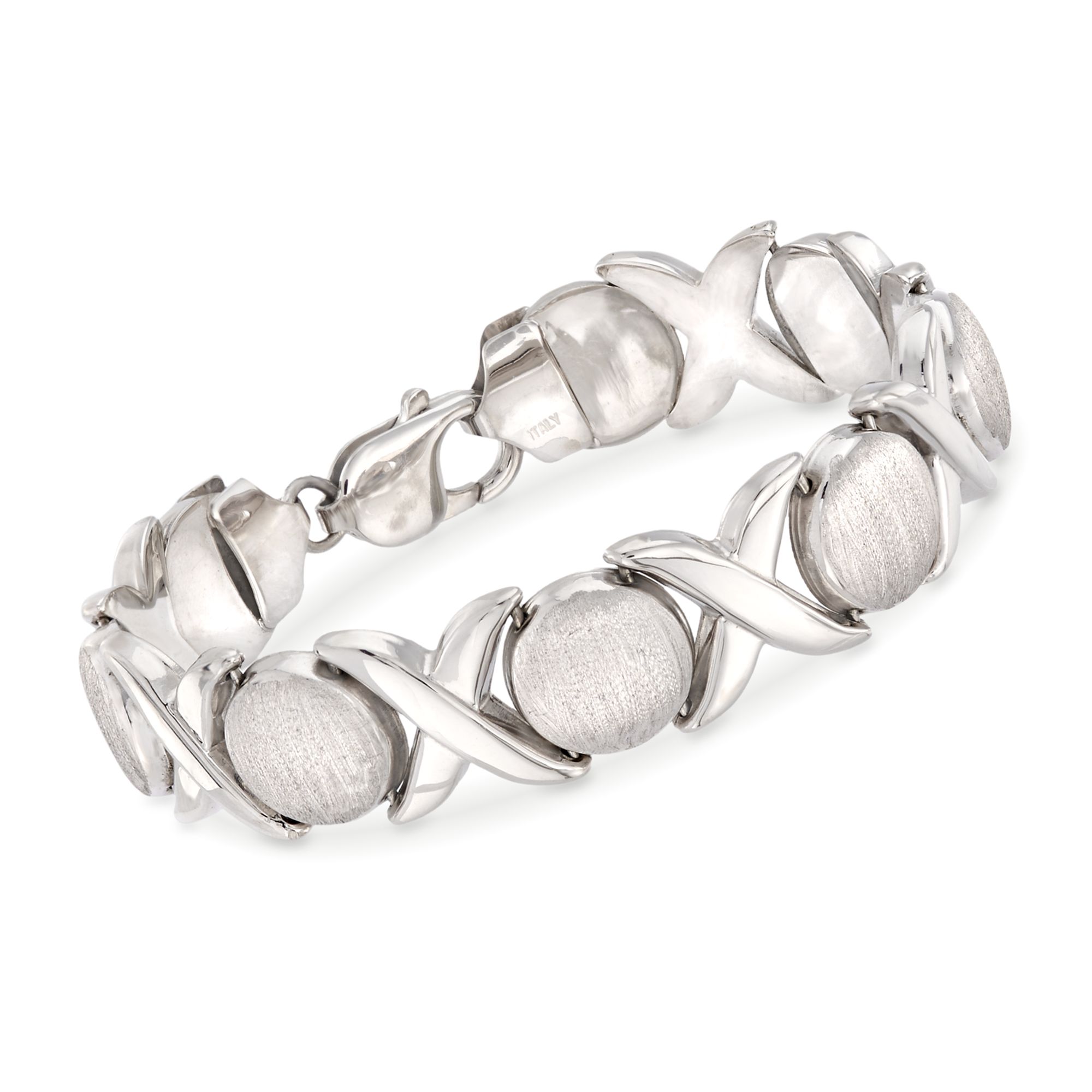Sterling silver hugs discount and kisses bracelet