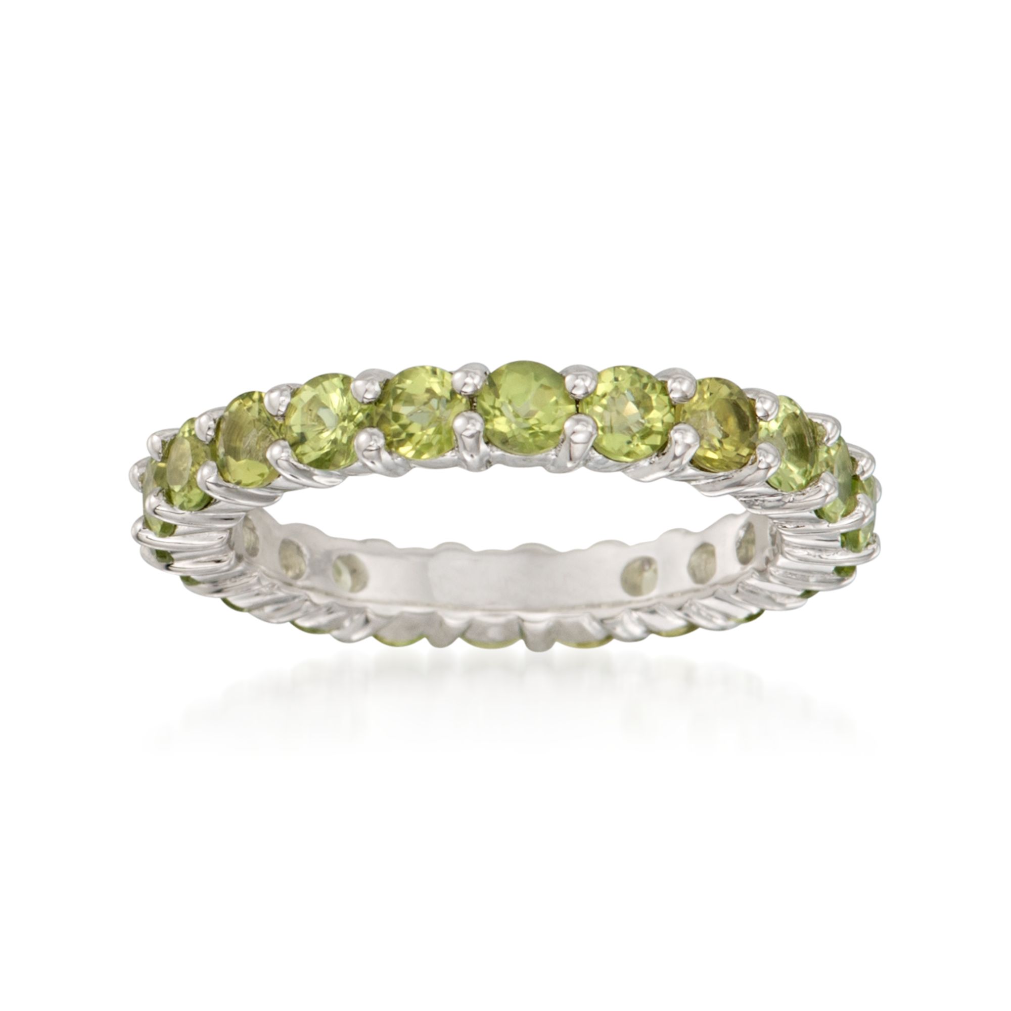 Peridot eternity ring discount