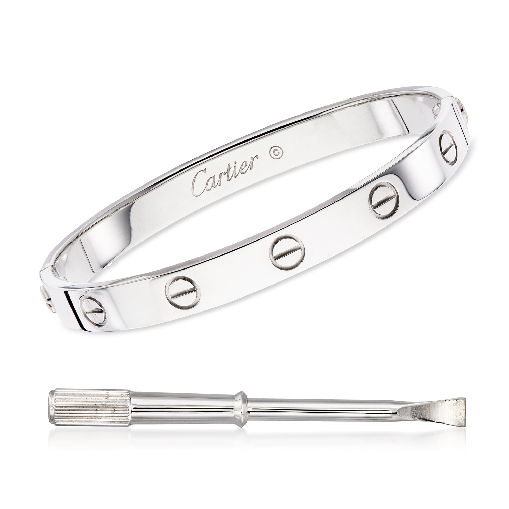 C. 1980 Vintage Cartier 18kt White Gold 