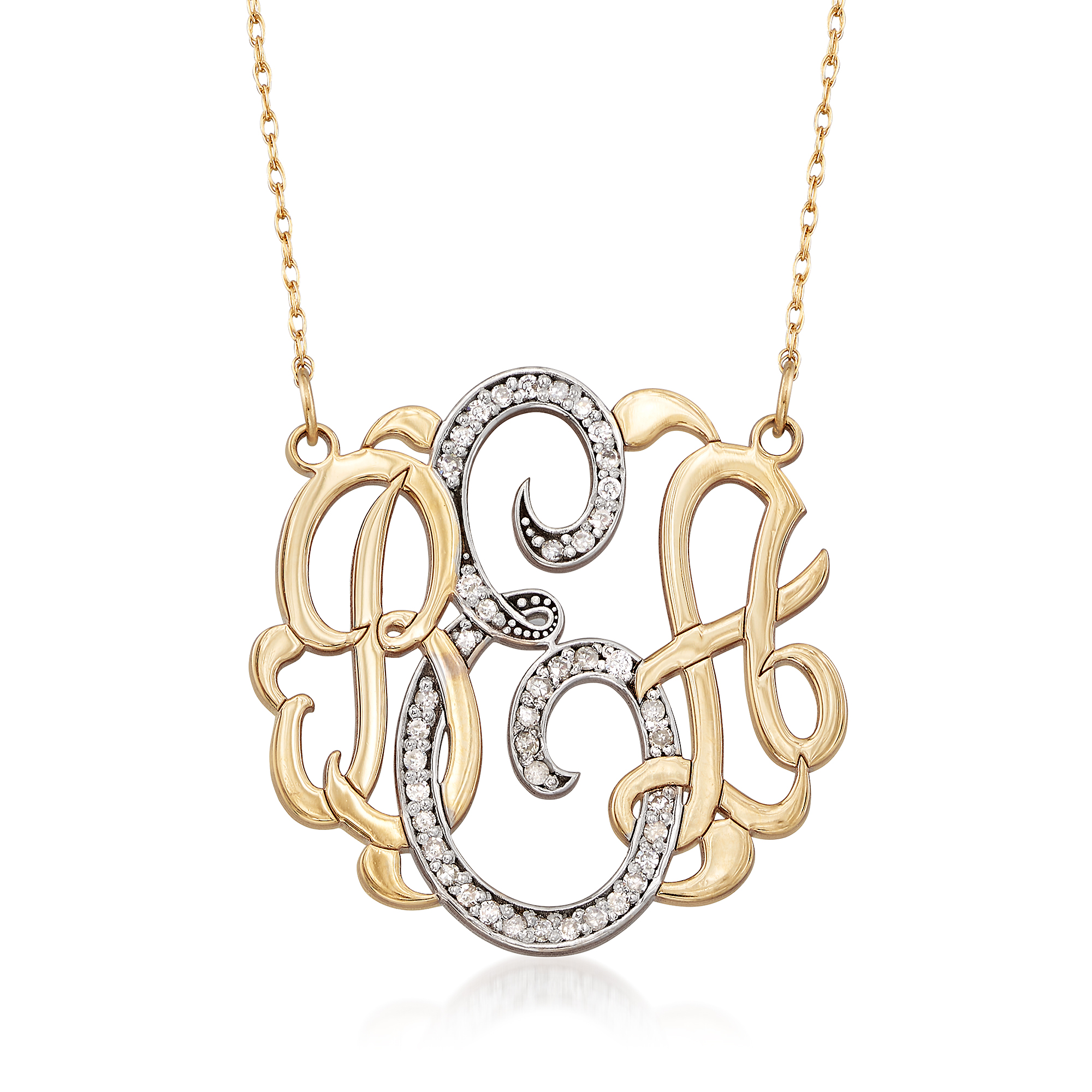 20 ct. t.w. Diamond Monogram Necklace 