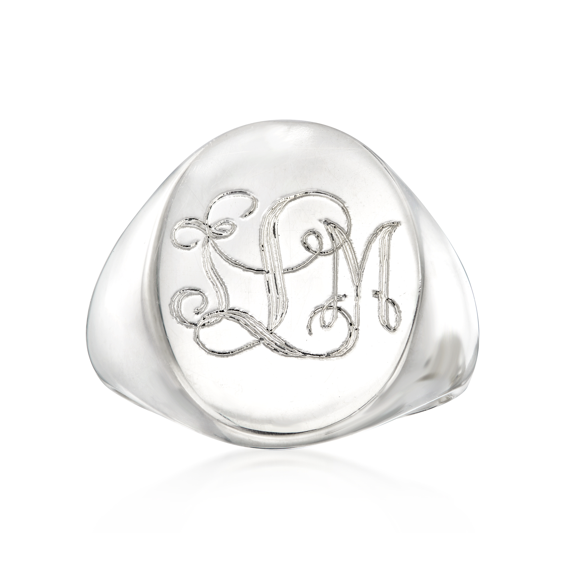 Ross-Simons Plain Sterling Silver Signet Ring