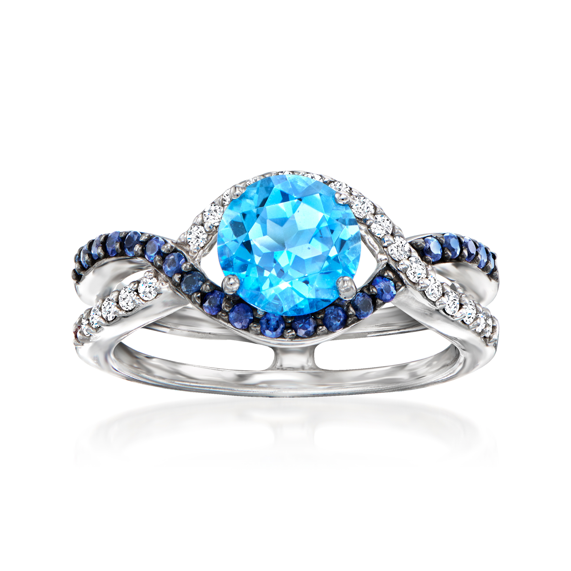 Le Vian 1.20 Carat Ocean Blue Topaz Ring with .20 ct. t.w.