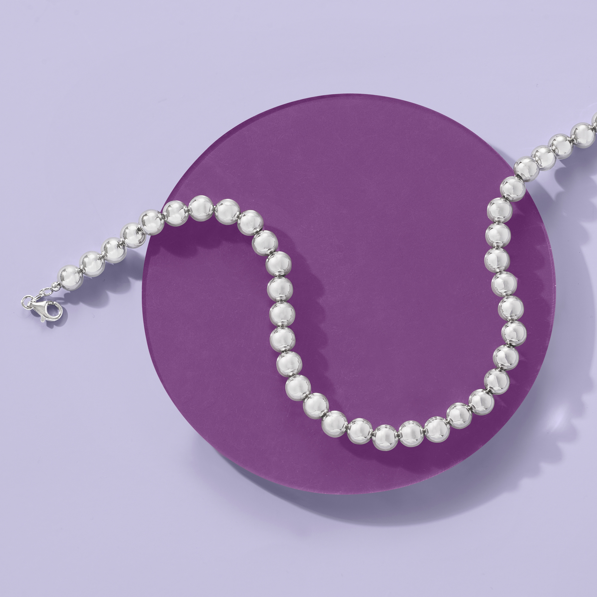 ロンハーマン　Silver Beads Necklace （50cm) 送料無料】Ron Herman ロンハーマン Silver Beads Necklace (Ron