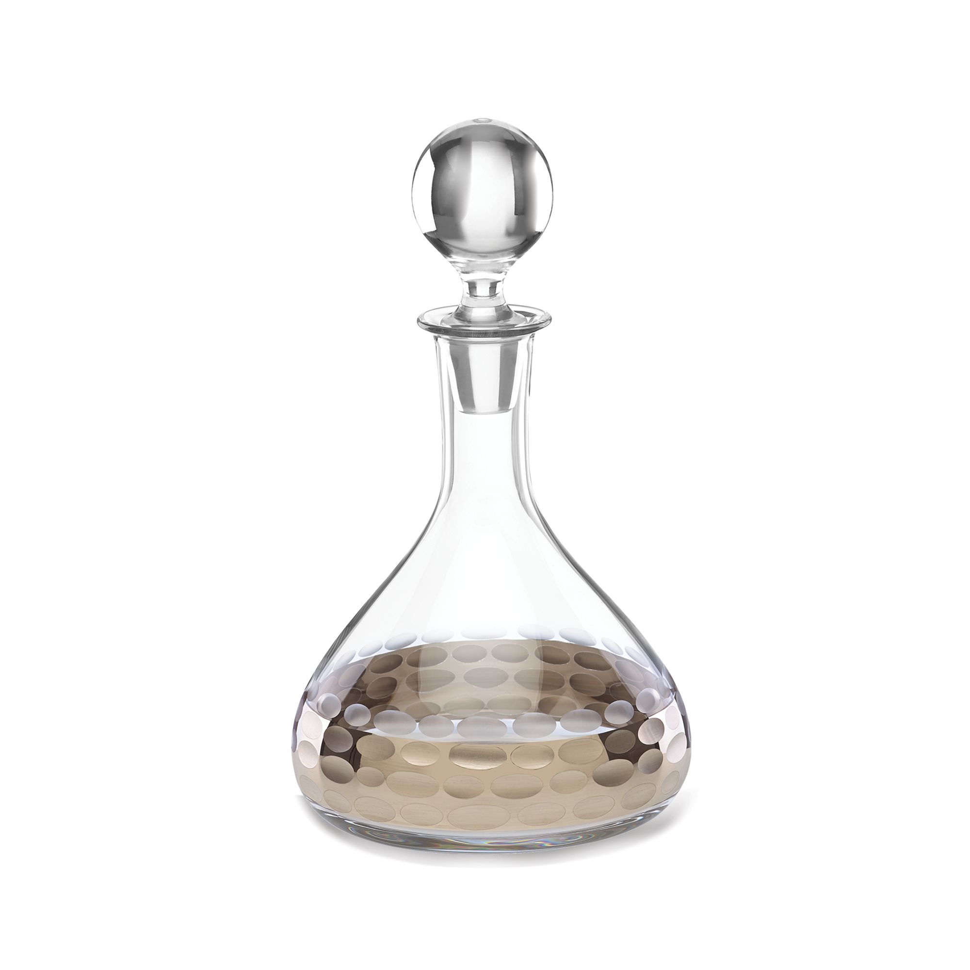 Michael Wainwright "Truro" Glass Decanter with Platinum | Ross-Simons