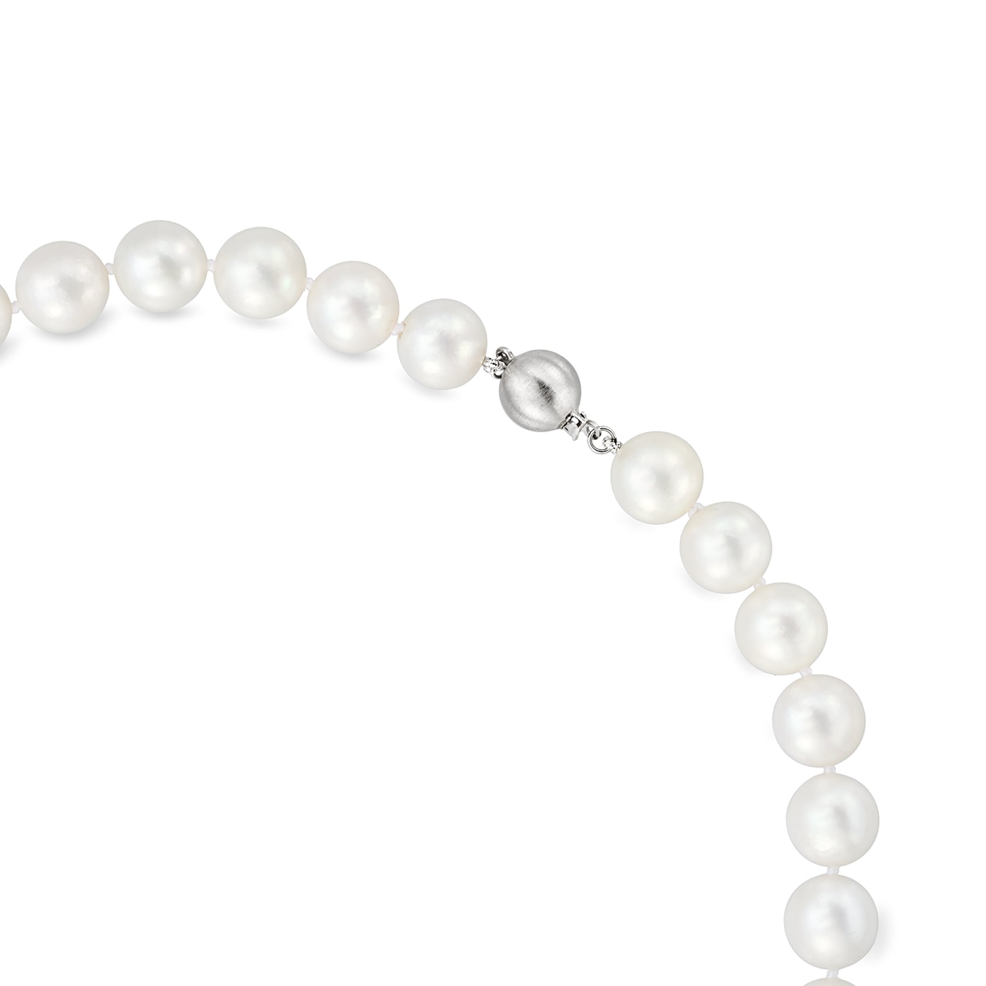 11-13mm Cultured South Sea Pearl Necklace with 14kt White Gold