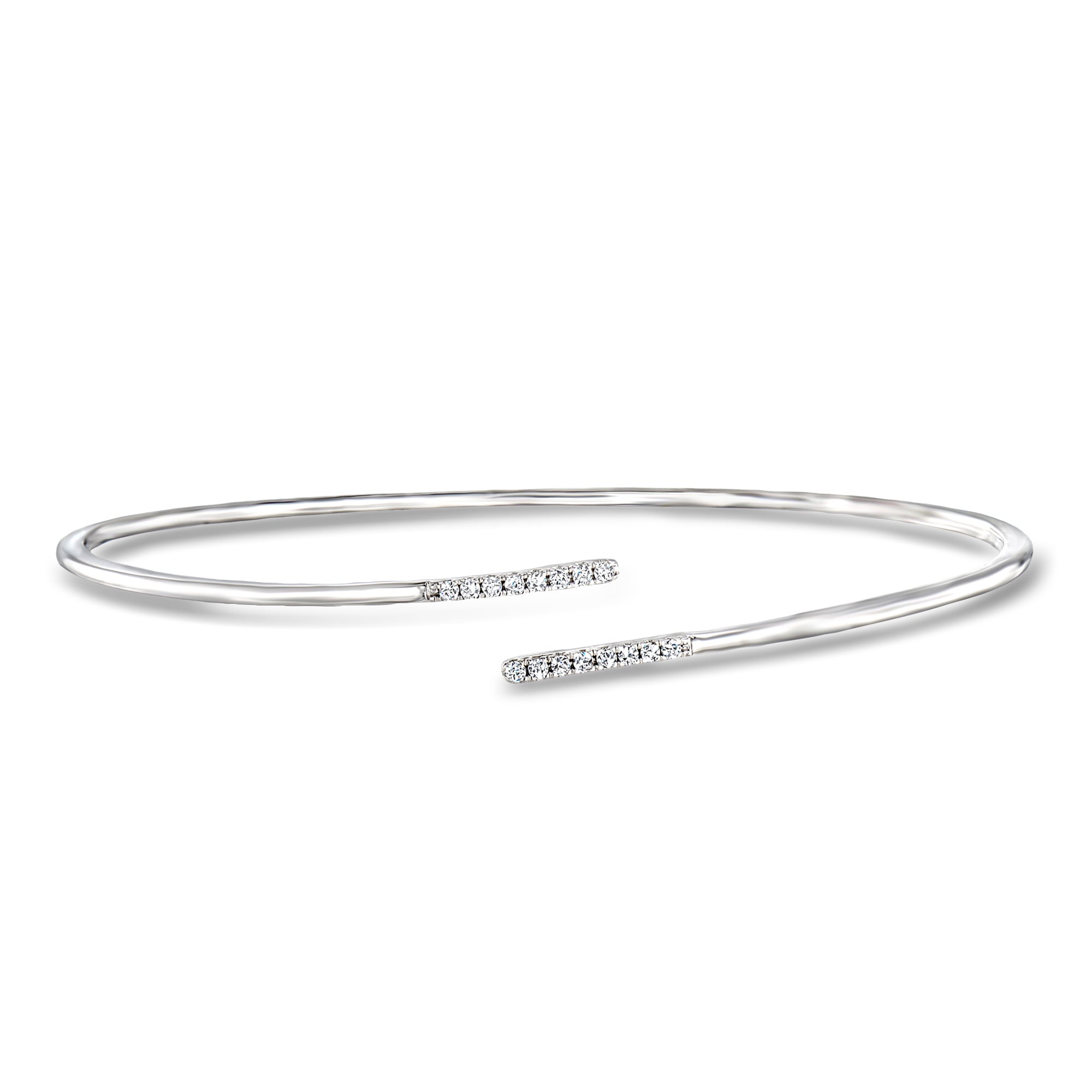 Quiet Grace, Cast in Metal—Silver Bangle Bracelets | Ross Simons