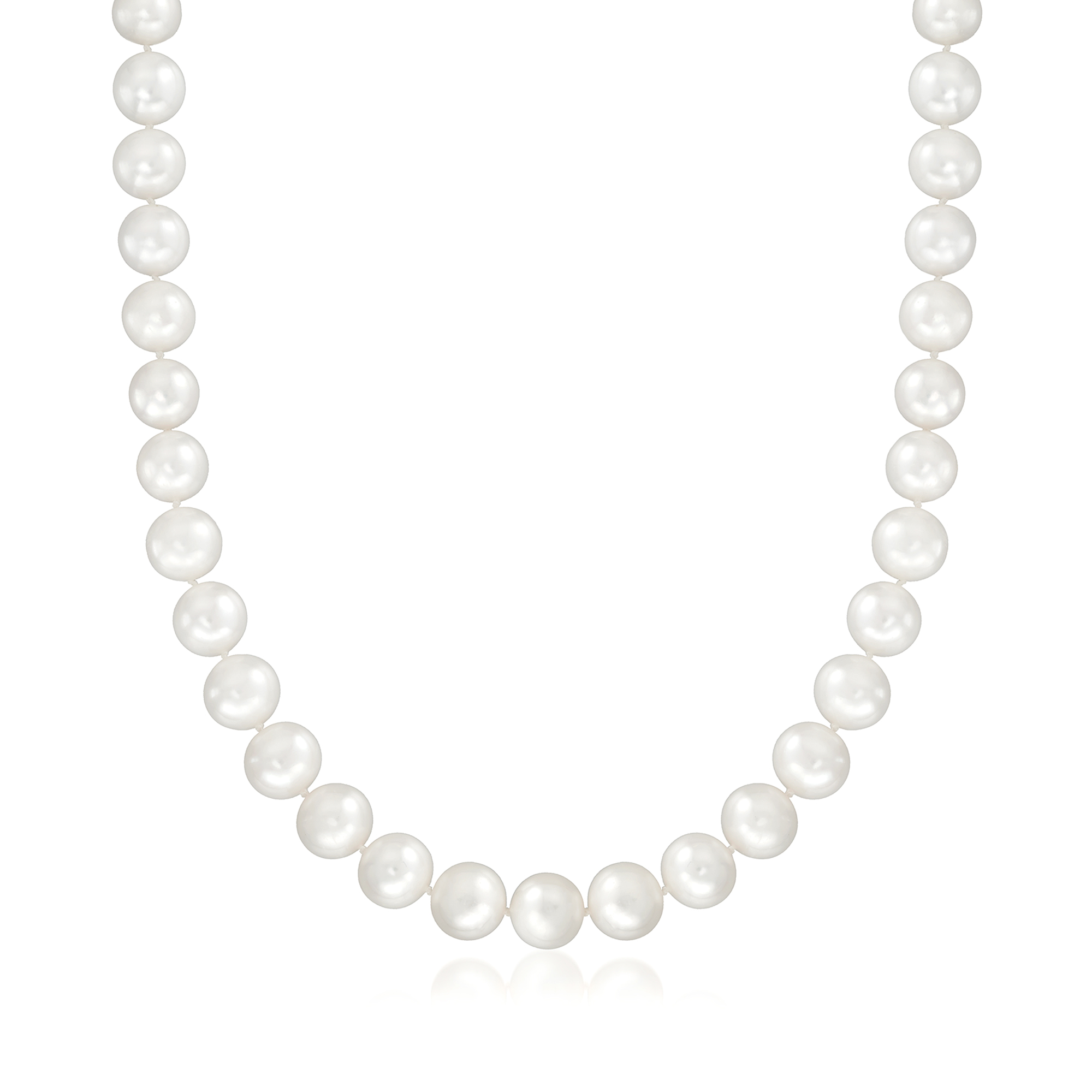 C. 1990 Vintage 9x10mm-11x10mm Cultured Pearl Necklace with