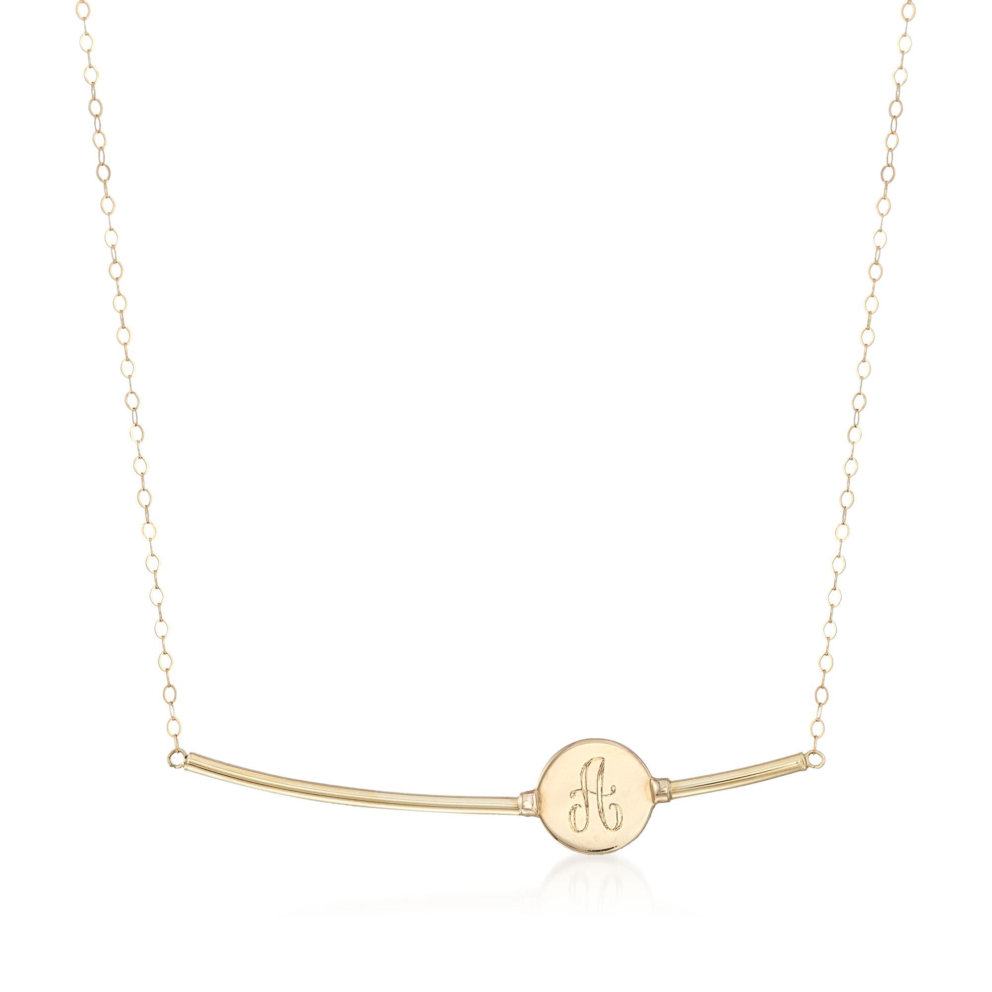 Ross Simons Initial Necklace Top 