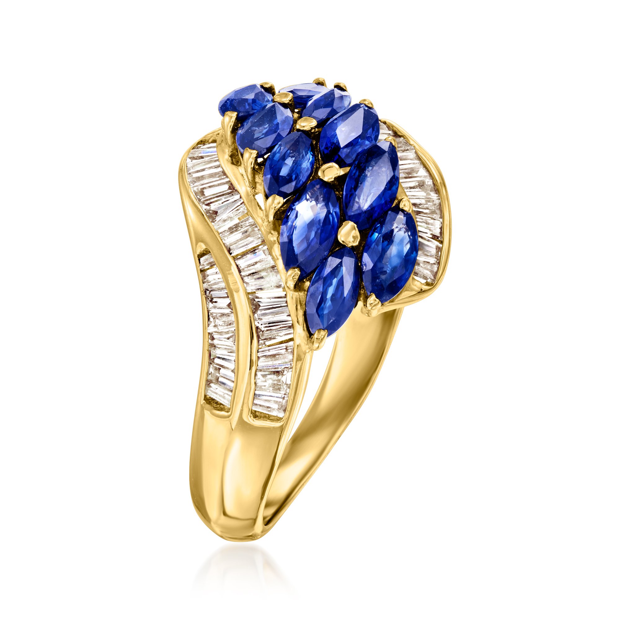 【R&B】Jewel Blue Tanzanite Platinum Over Silver Ring, Earrings, And