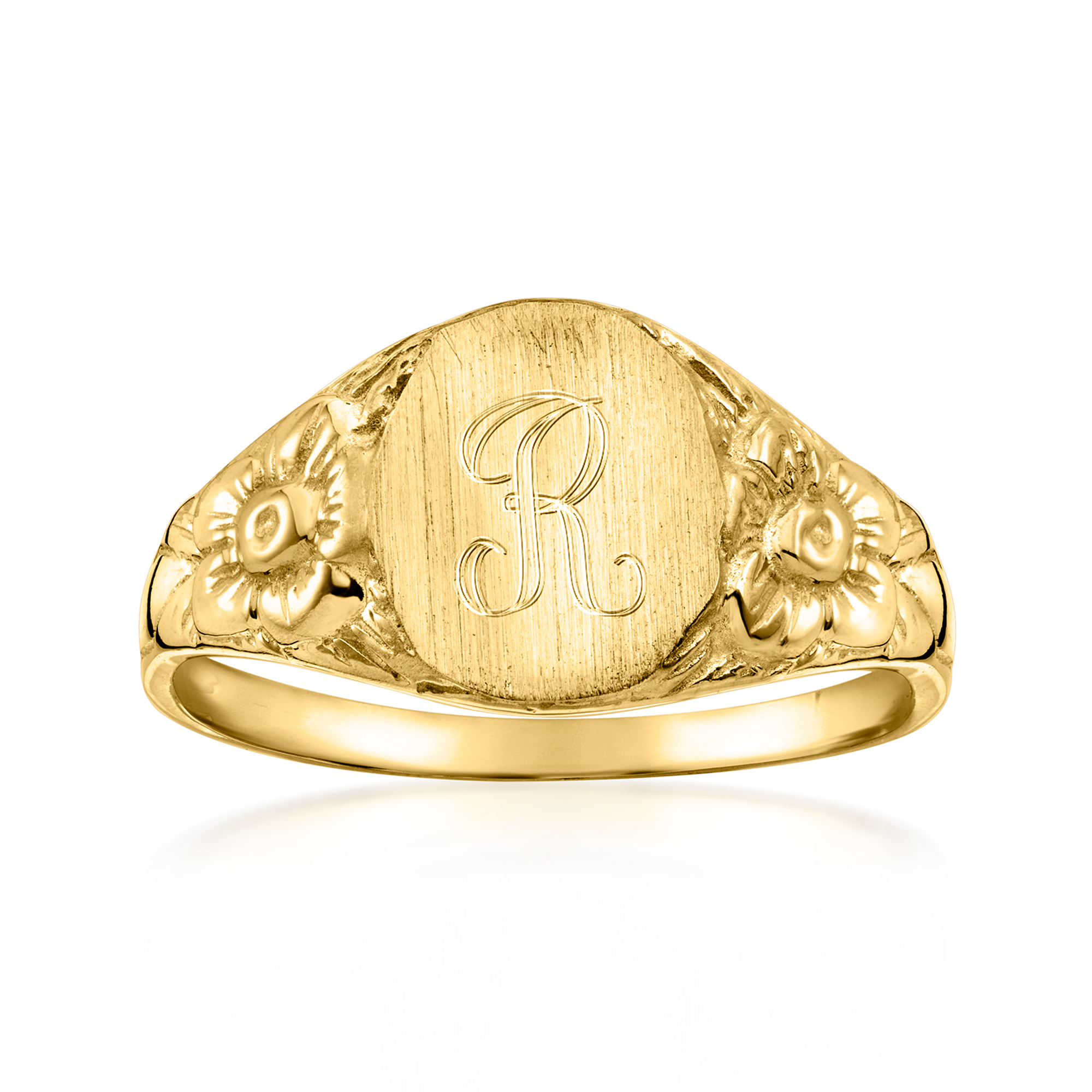 TOY RING\"Ｐ\" GOLD ENGRAVED 常田 TOY RING 