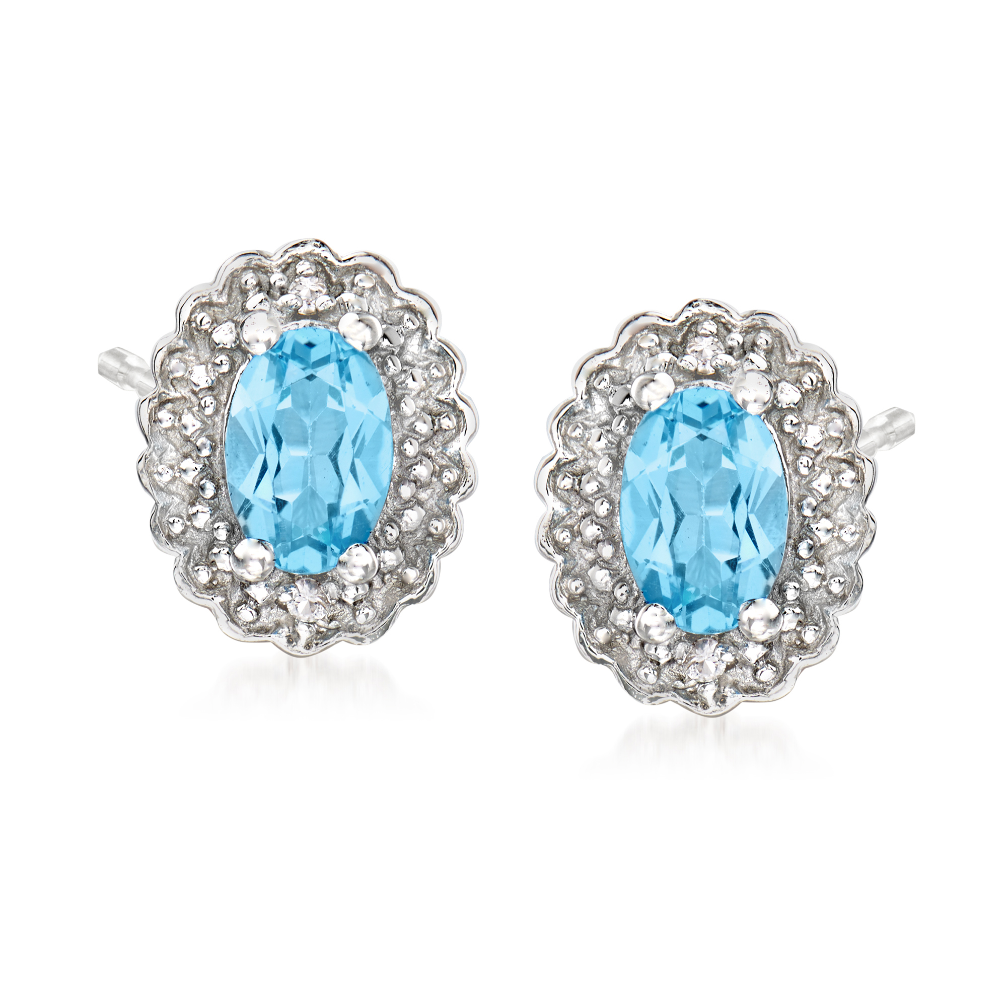 アクセサリー BLUE SALT 2.78 ct. t.w. Swiss Blue and White Topaz Jewelry Set