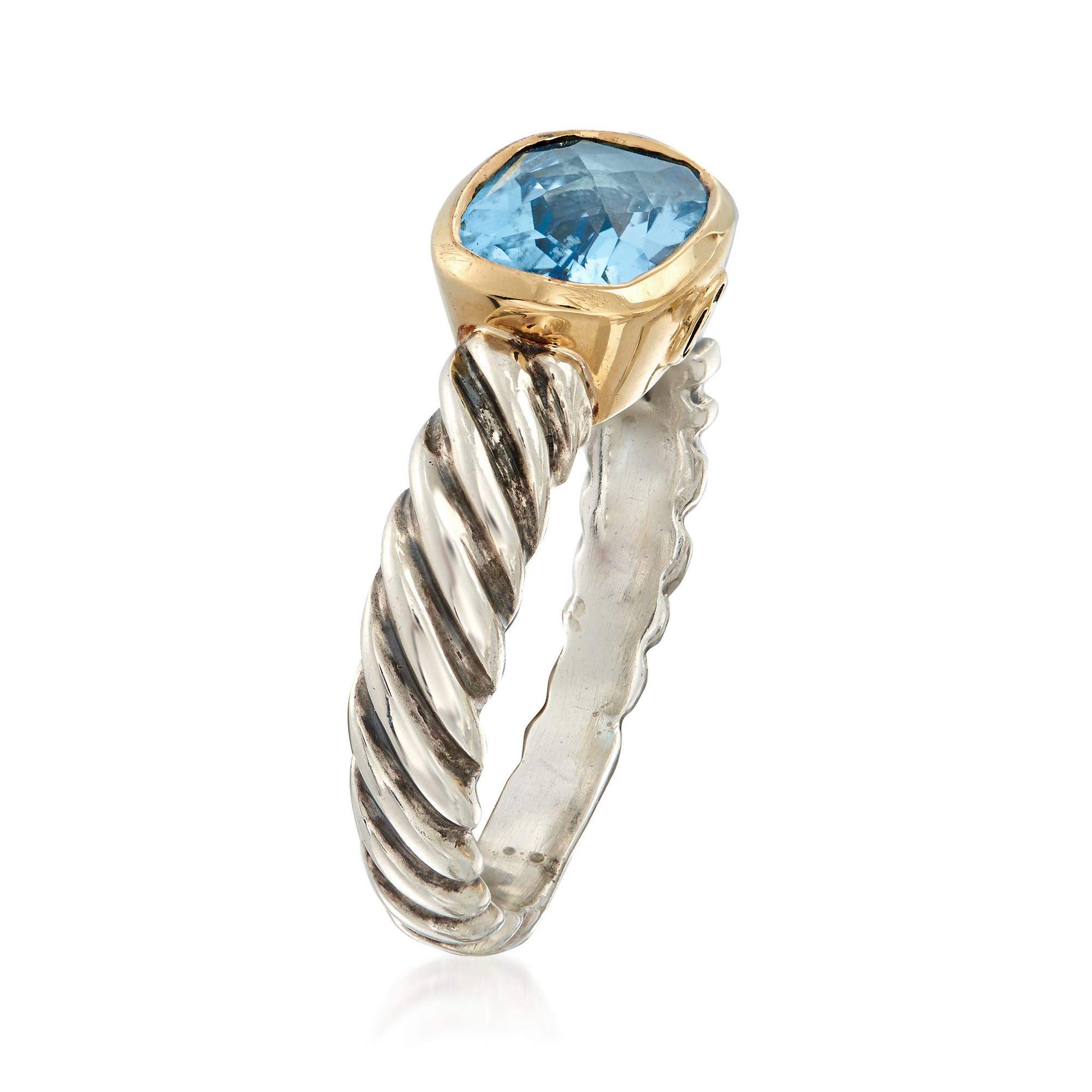 C. 1990 Vintage David Yurman 1.75 ct. t.w. Blue Topaz Ring
