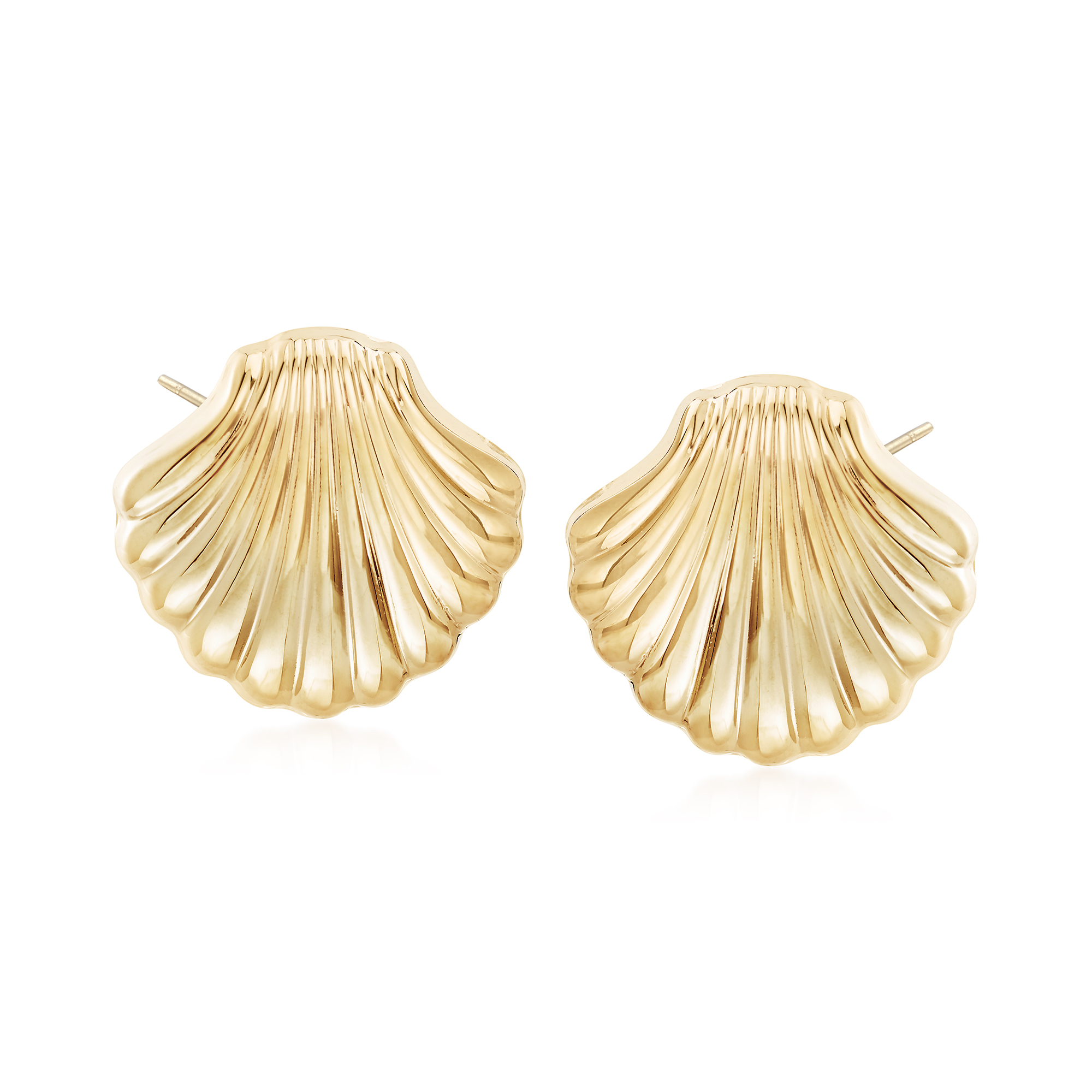 Gold Shell Earrings