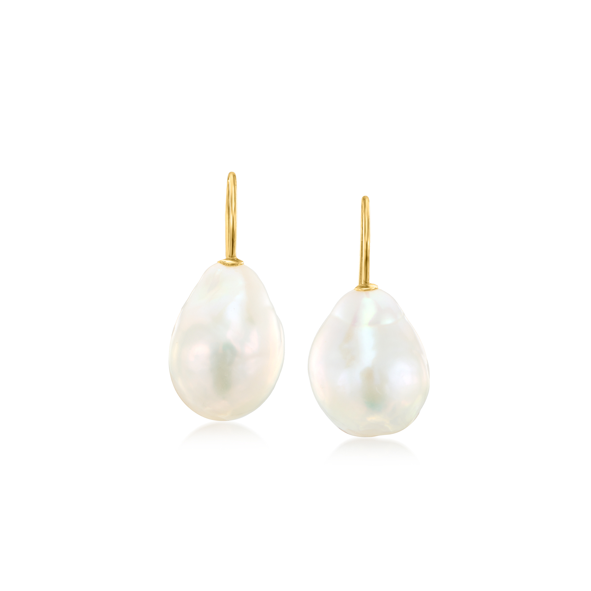11-12mm Freshwater pearl dangle drop Earrings Sterling Silver CZ brida –  Lily Treacy