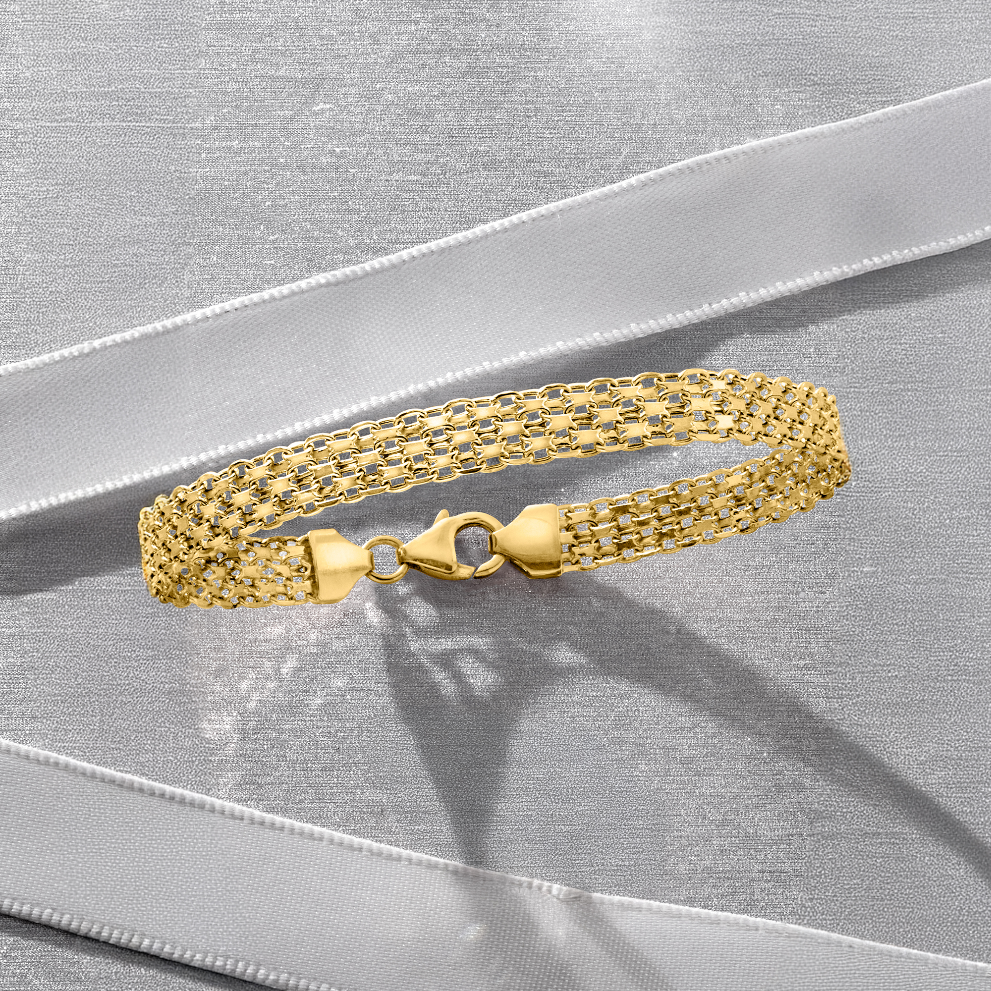 Italian 18kt Yellow Gold Bismark-Link Bracelet | Ross Simons