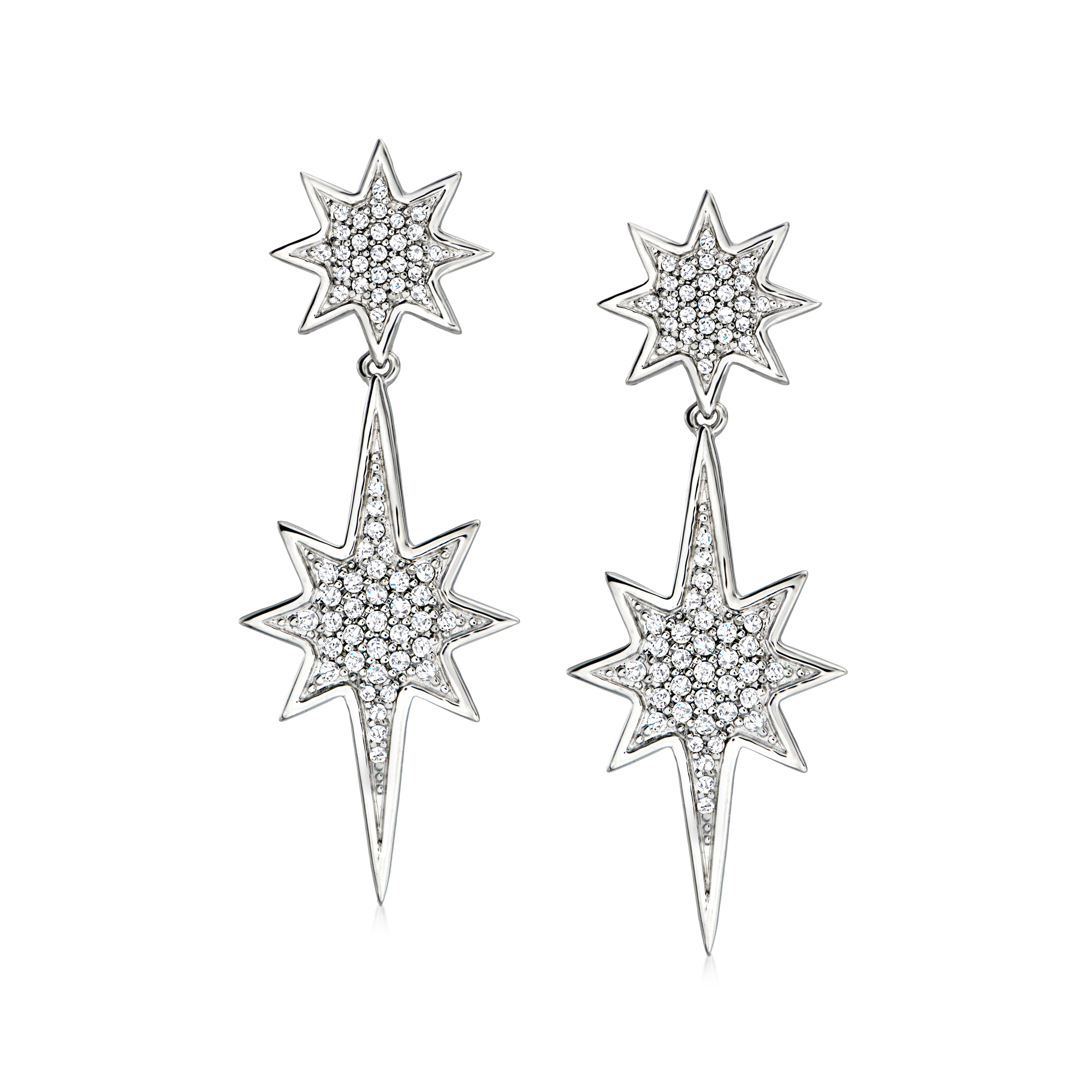 正規品♥threetimes♥Dew drop earring 3.50 ct. t.w. Citrine and .80 ct. t.w. Smoky Quartz
