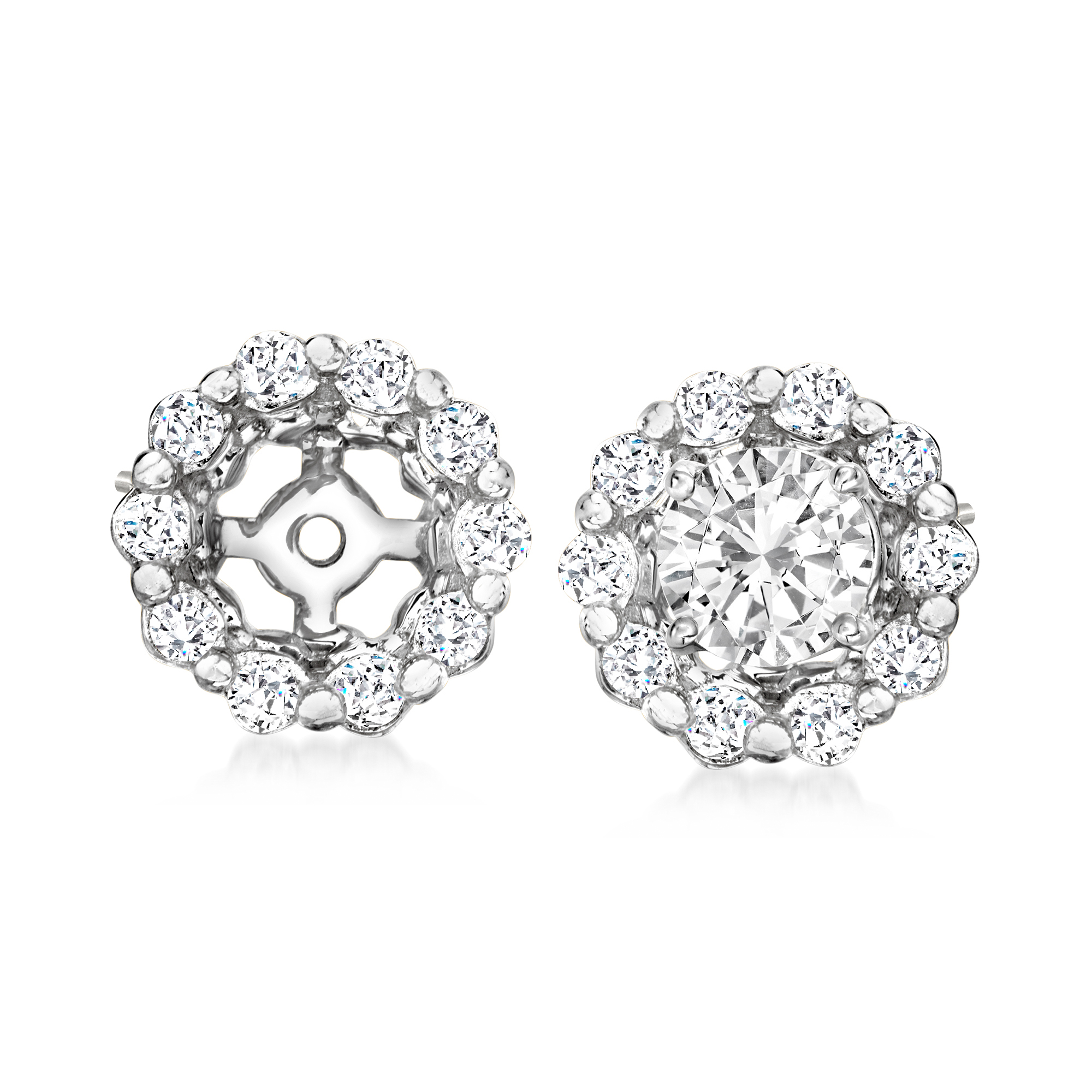 .25 ct. t.w. Diamond Earring Jackets in 14kt White Gold RossSimons