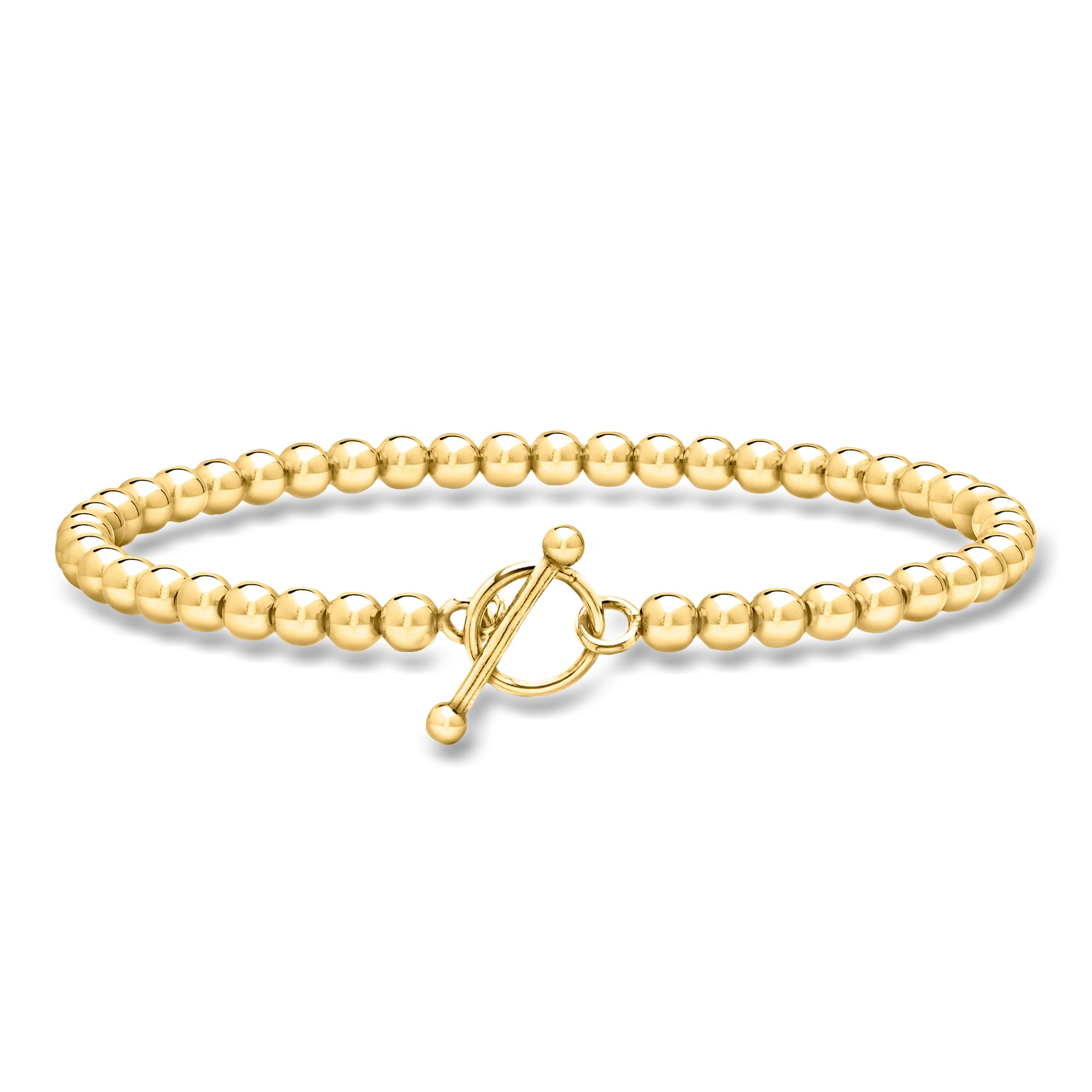 Italian 18kt Gold Over Sterling Popcorn-Link Bracelet | Ross Simons
