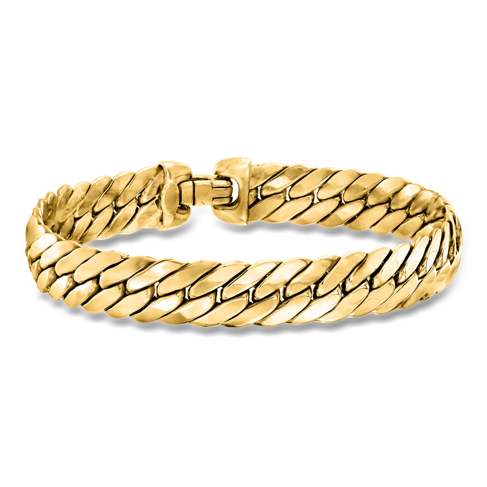 Italian 18kt Yellow Gold Flat-Link Chain Bracelet | Ross Simons