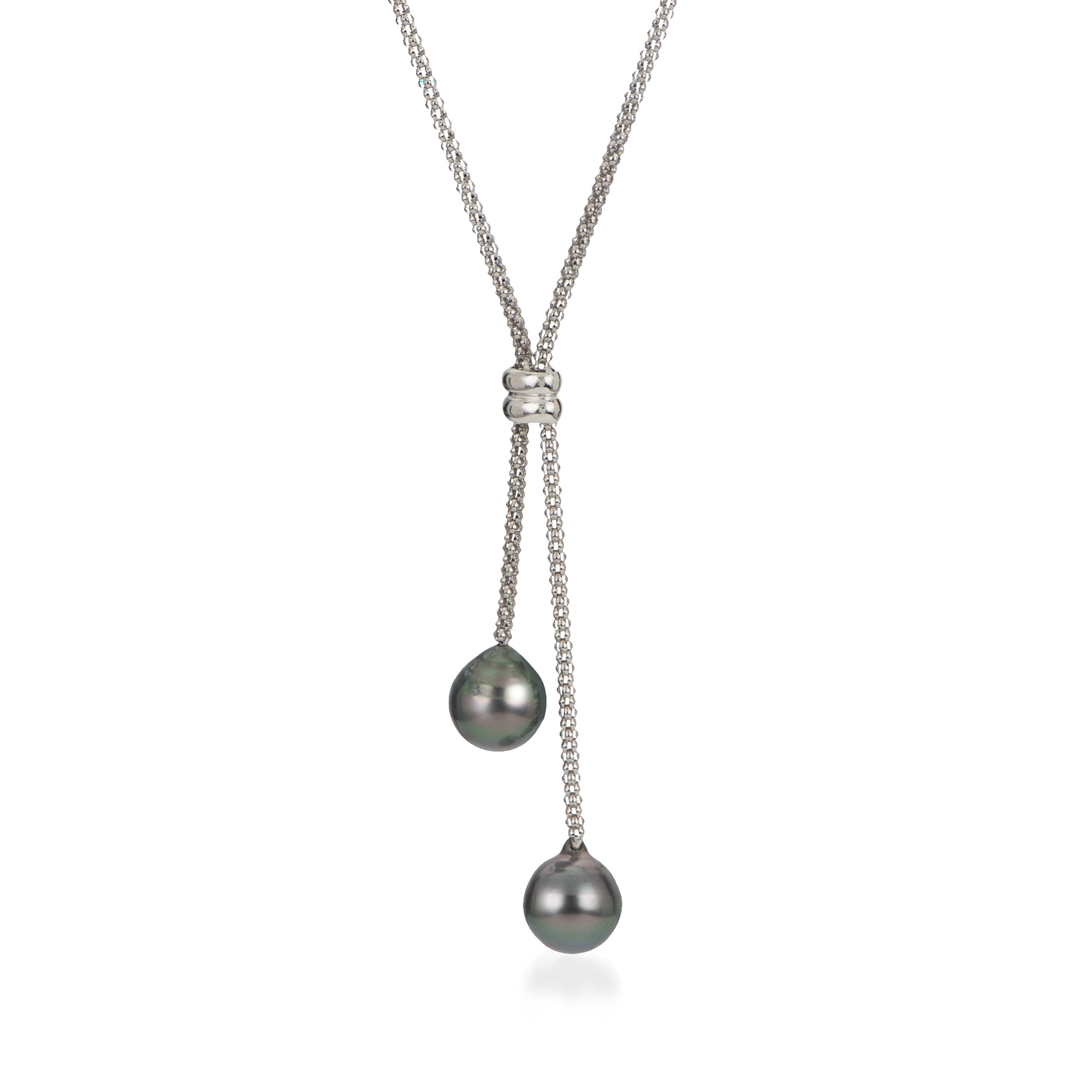 Sterling Silver Baroque Black South Sea Cultured Tahitian Pearl Necklace for Women 24 inch Sterling Silver Baroque Black South Sea Cultured Tahitian Pearl Necklace for Women 24 inch