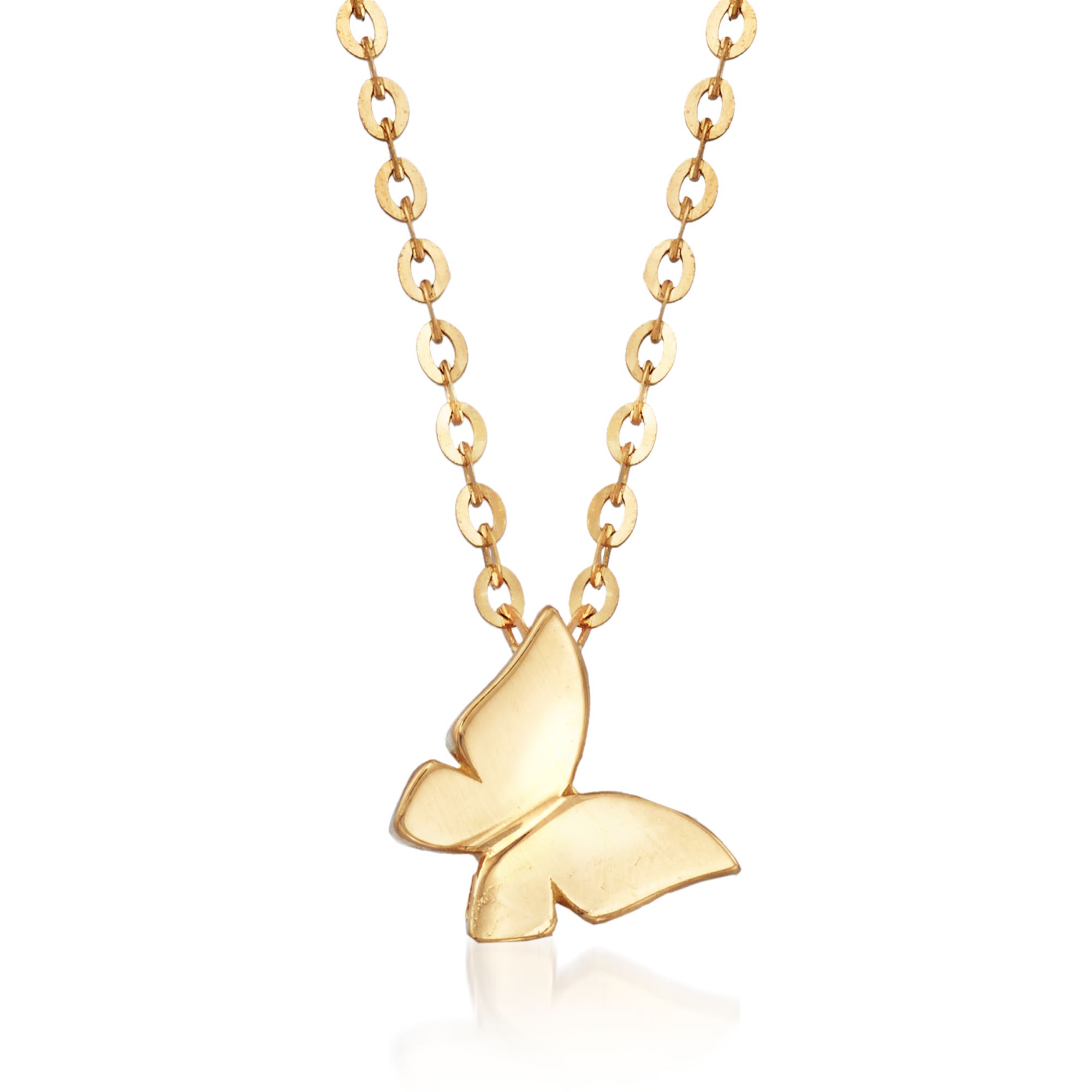 18kt Yellow Gold Butterfly Pendant Necklace | Ross-Simons