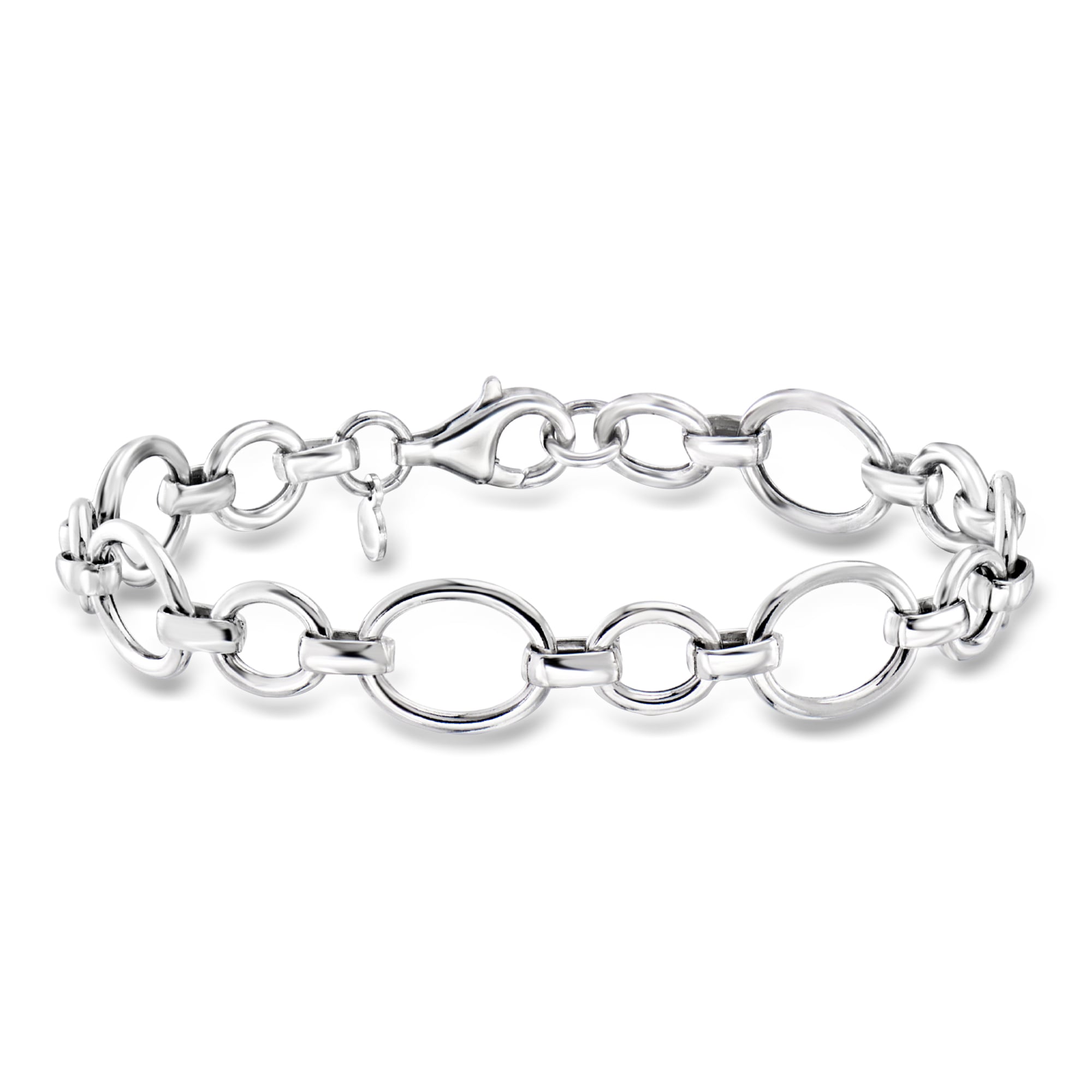 Italian Sterling Silver Double Rolo-Link Bracelet | Ross Simons