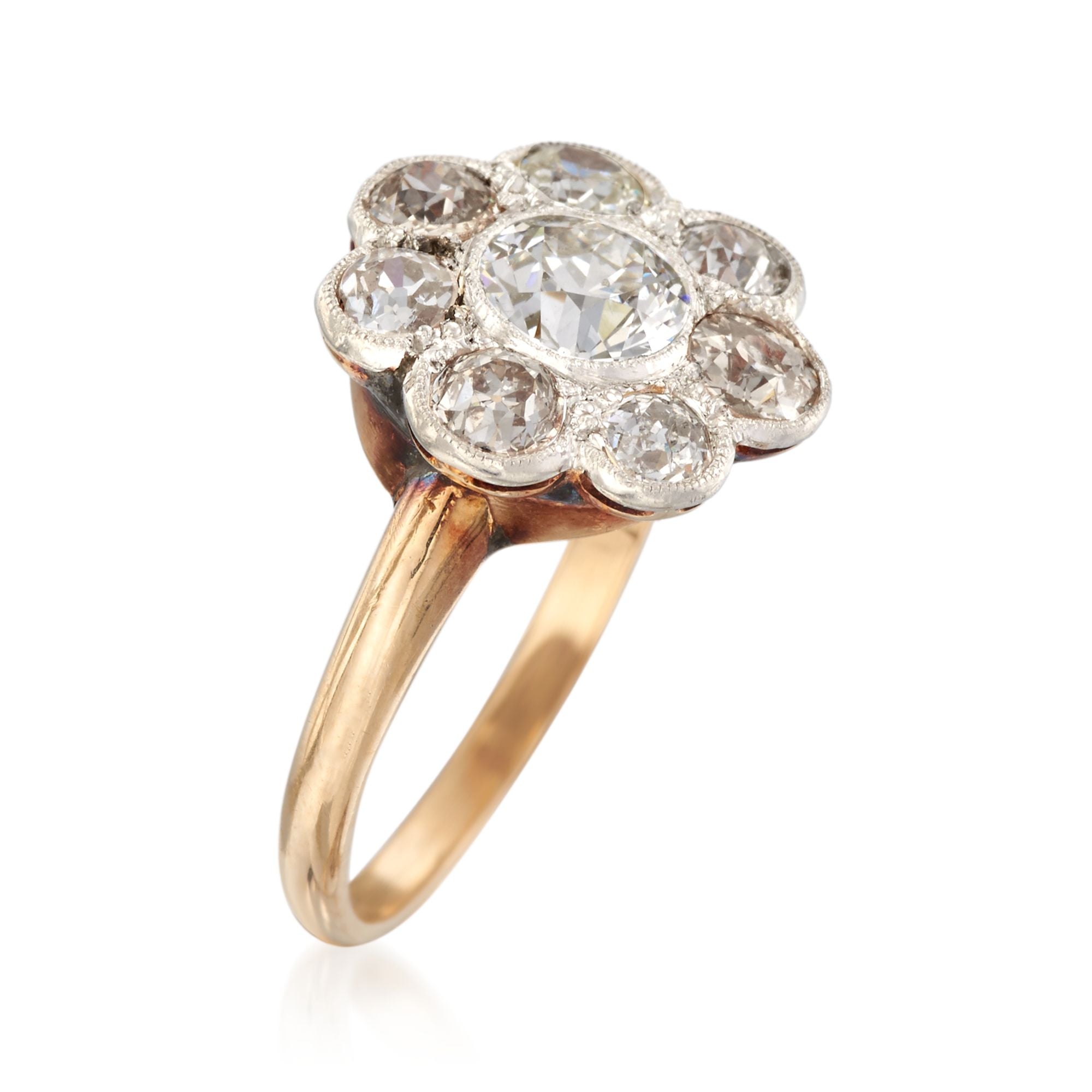 C. 1950 Vintage 1.98 ct. t.w. Certified Diamond Ring in 14kt
