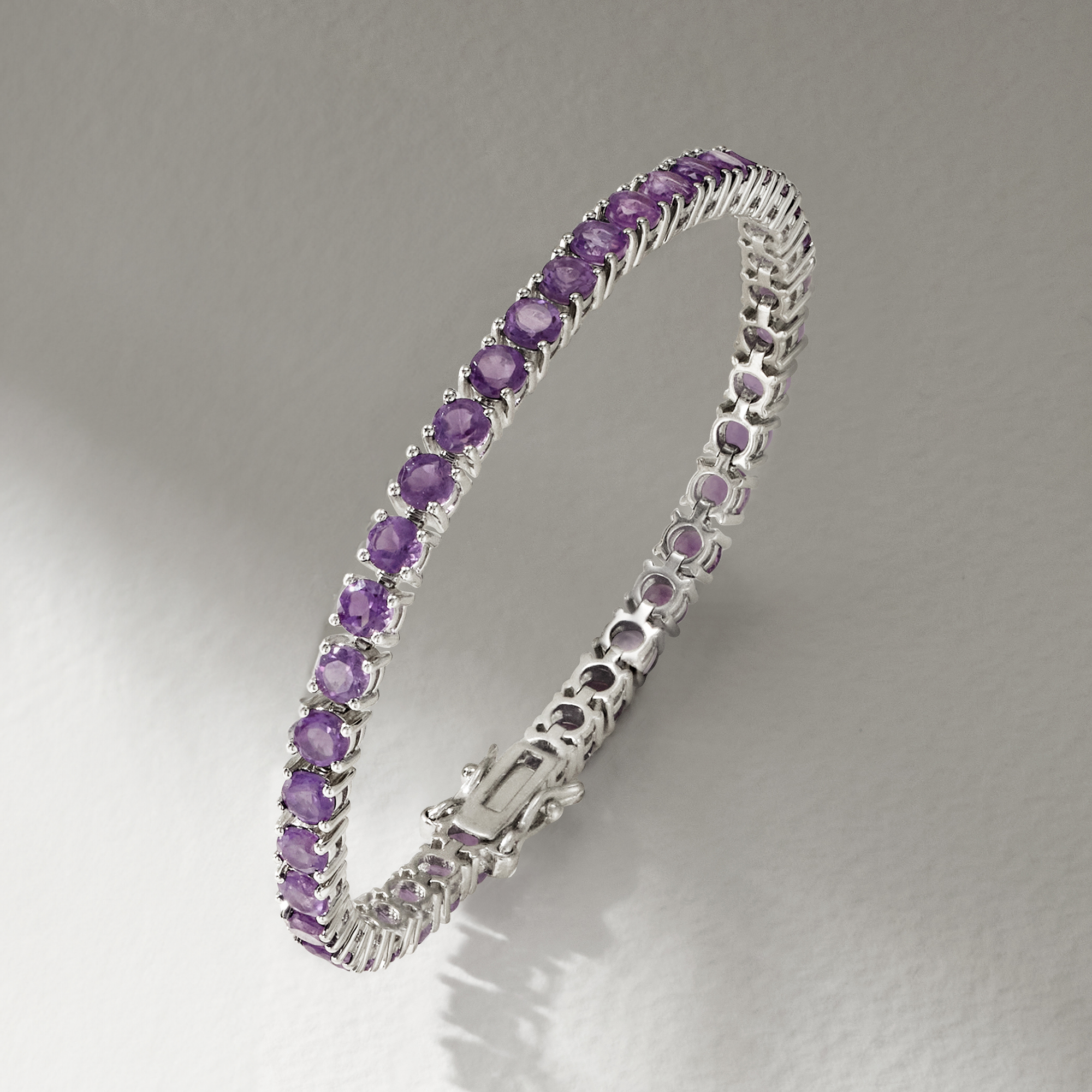 10.00 ct. t.w. Amethyst Tennis Bracelet in Sterling Silver | Ross