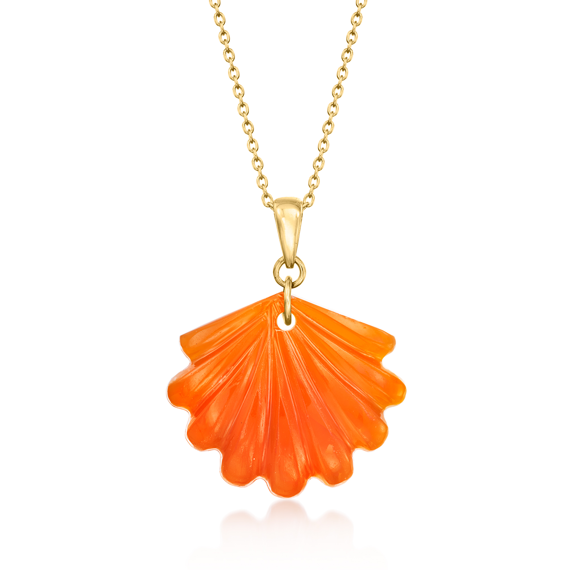 Jade Tiger Head Pendant Necklace in 18kt Gold Over Sterling