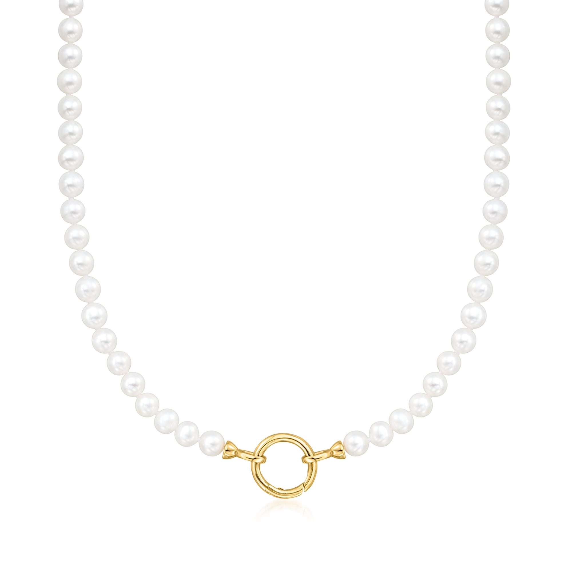 14kt Yellow Gold-Plated Multi-Strand Lumachina-Chain Necklace