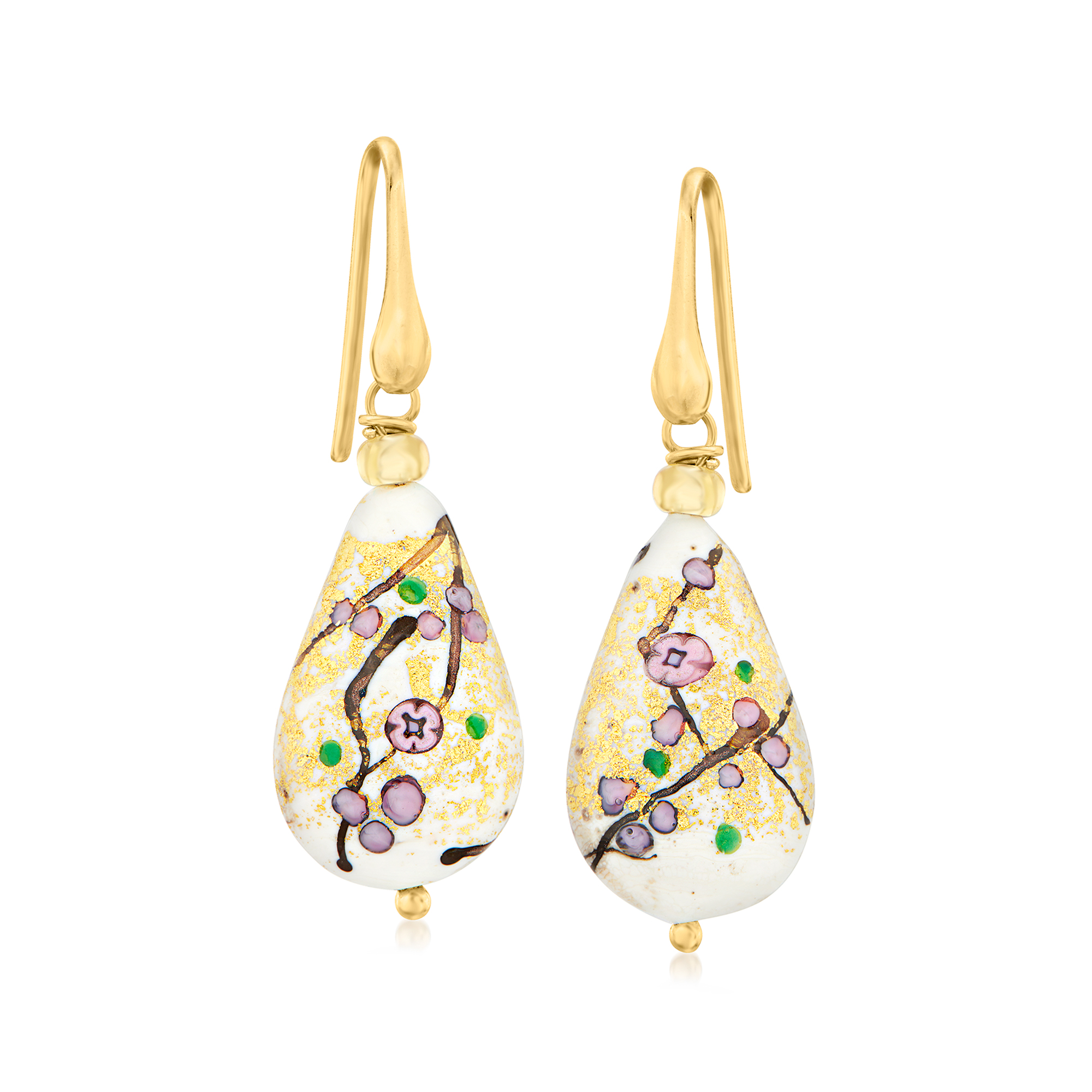 ピアス Ellipse Glass Drop Earrings #5212 Handmade Glass Earrings – PERFECTO GLASS JEWELRY