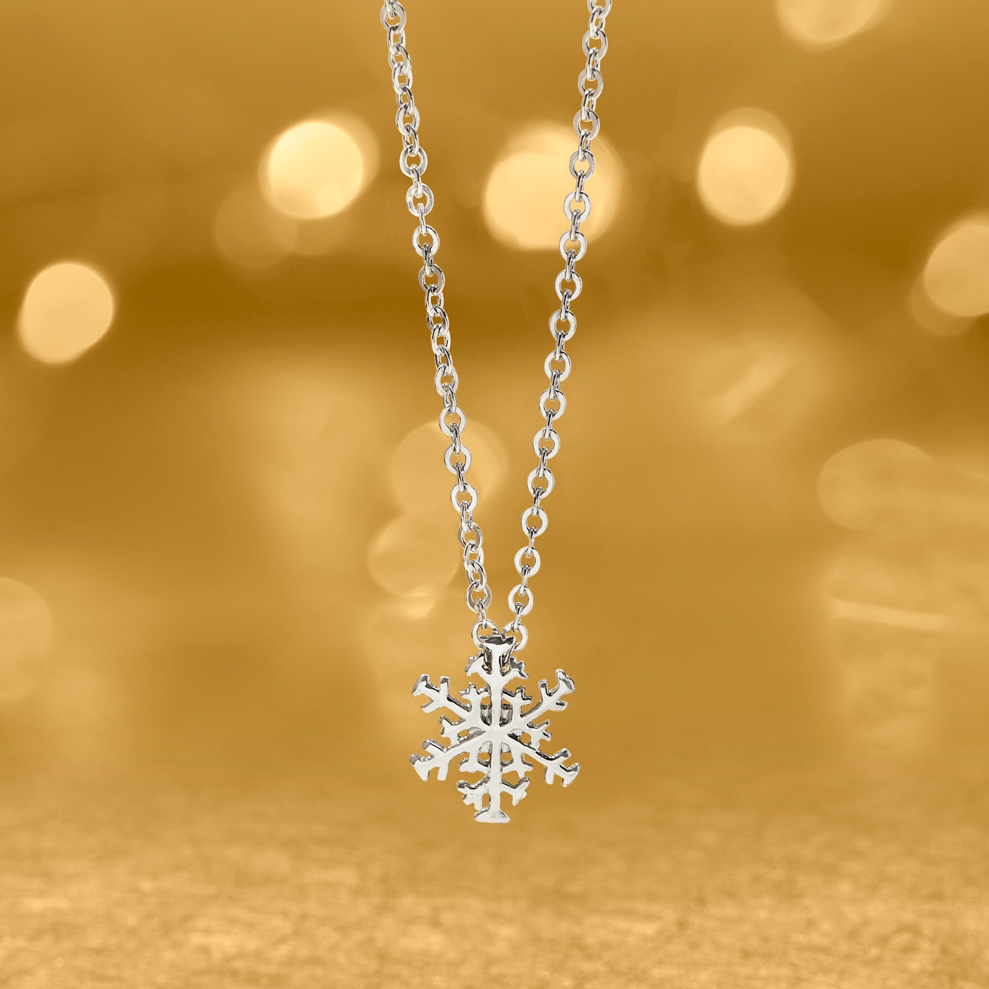 Sterling Silver Snowflake Pendant Necklace Ross Simons