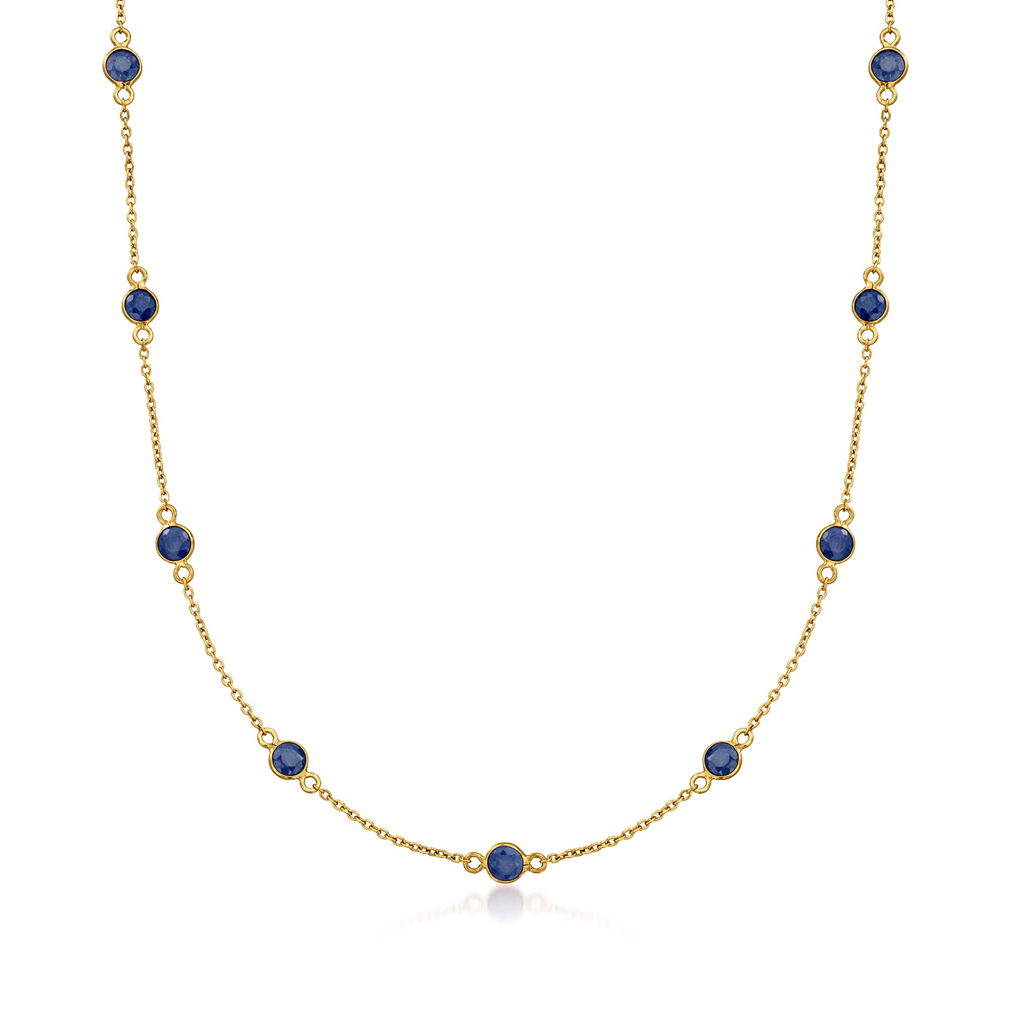 18.00 ct. t.w. Ruby Heart Tennis Bracelet in 18kt Gold Over