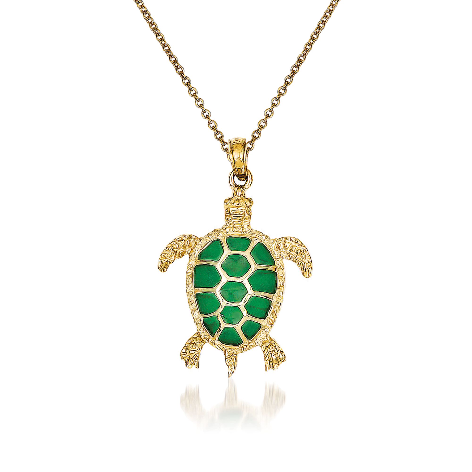 Details about   10K Yellow Gold Turtle Charm Pendant MSRP $116