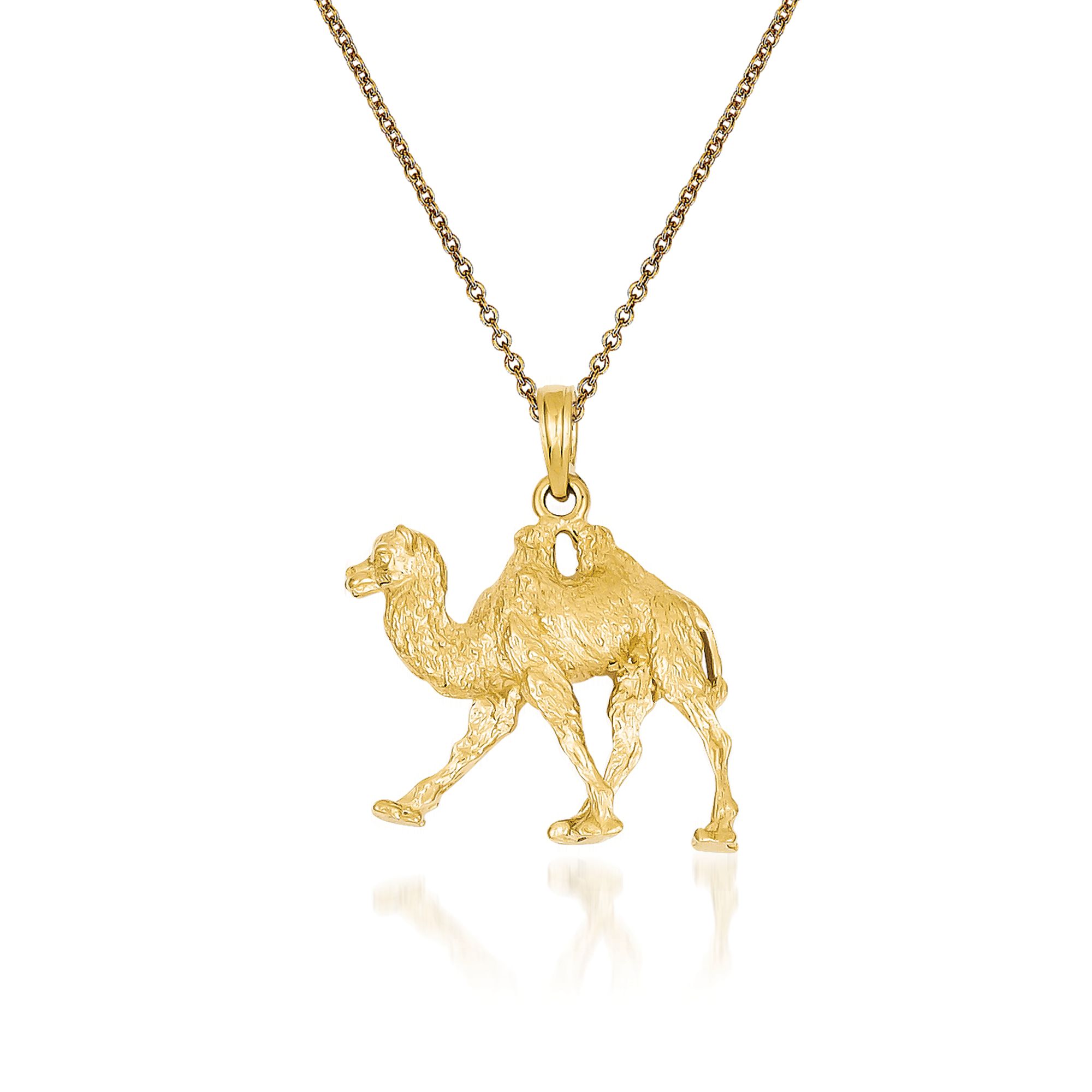14kt Yellow Gold Camel Pendant Necklace RossSimons