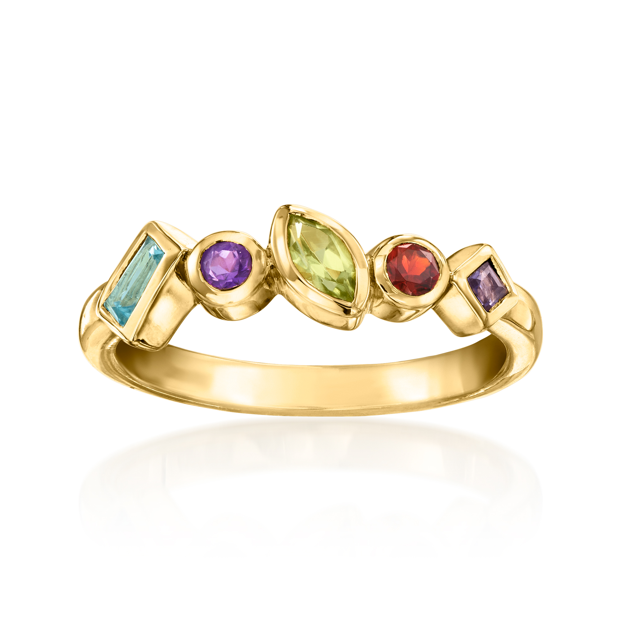 36 ct. t.w. Multi-Gemstone Ring in 18kt Gold Over Sterling | Ross