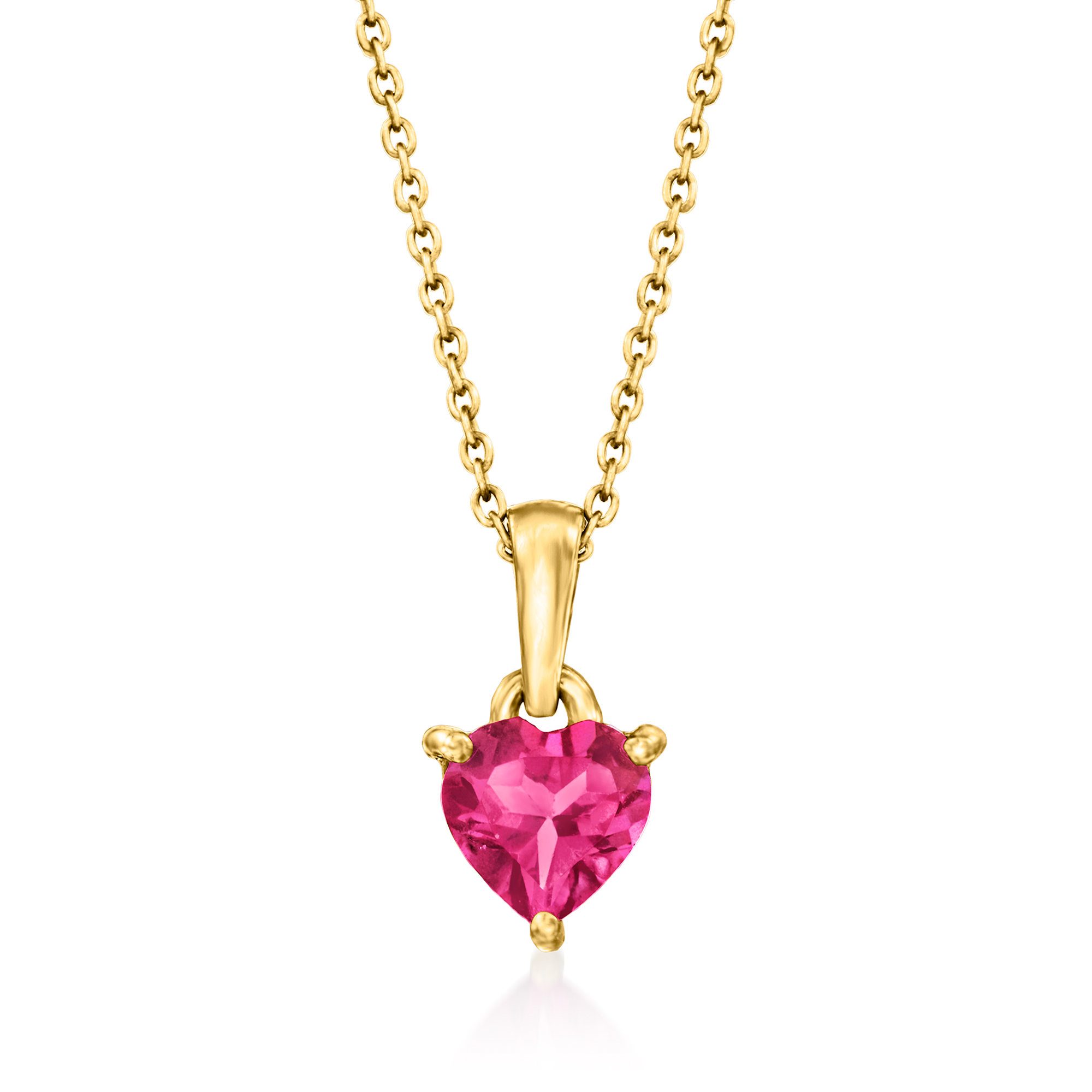 4.00 ct. t.w. Pink Topaz Heart Jewelry Set: Pendant Necklace