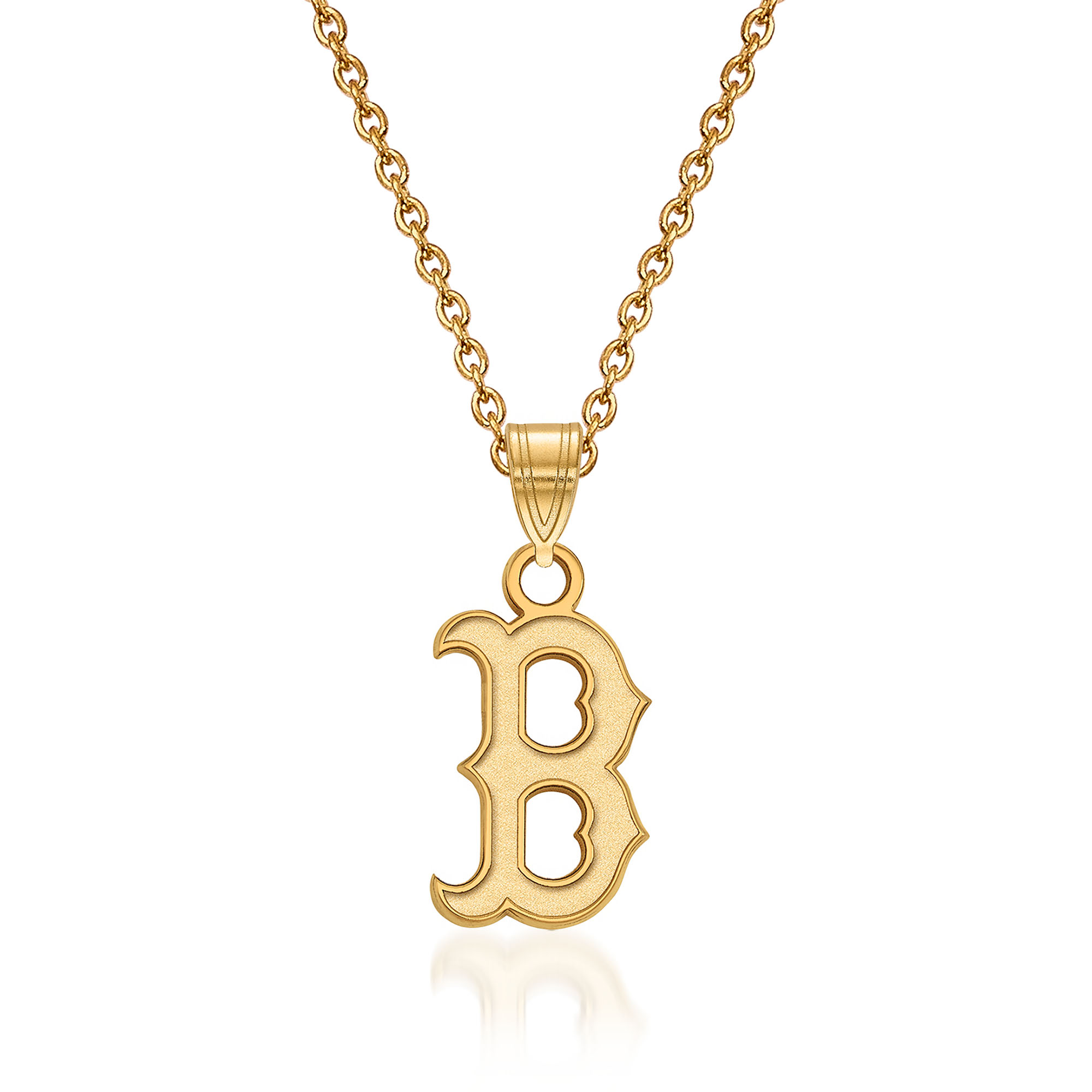 Women's Boston Red Sox 18'' 14k Yellow Gold Small Team Pendant Necklace