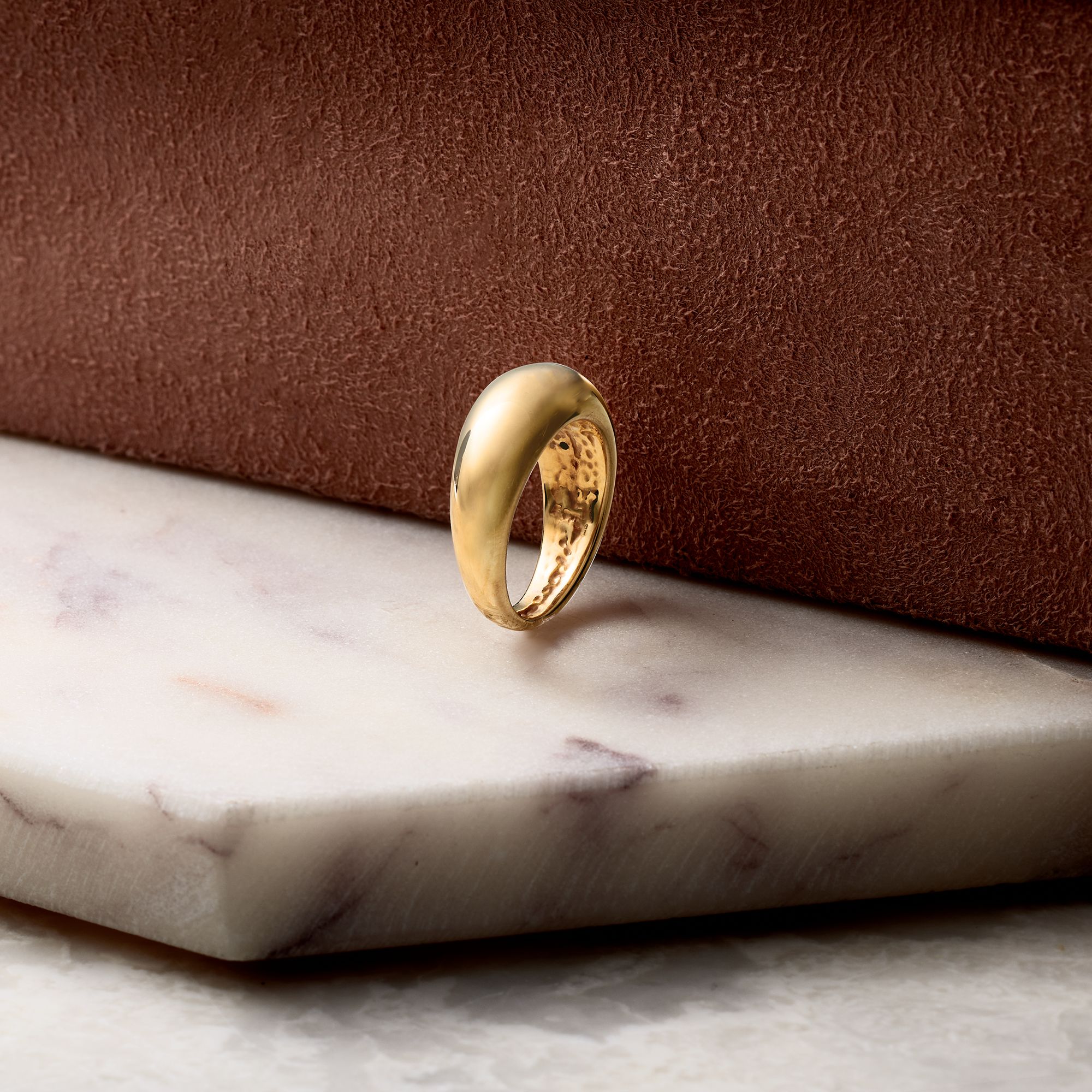 Italian 18kt Yellow Gold Small Dome Ring | Ross Simons