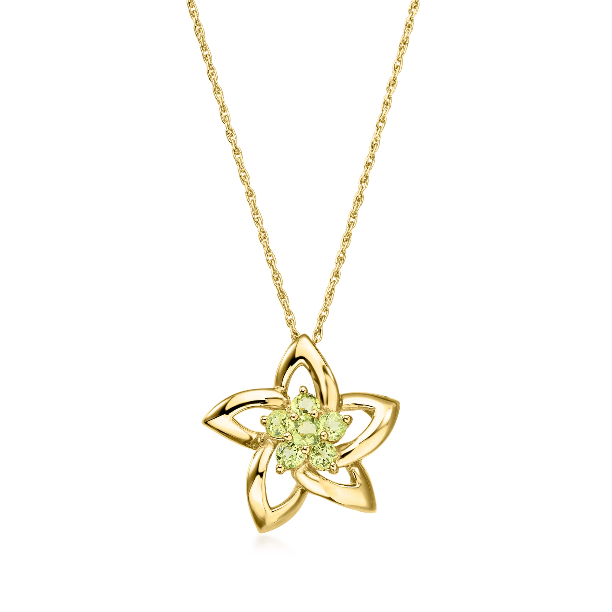 C. 1990 Vintage 2.20 ct. t.w. Peridot Pendant Necklace in 14kt