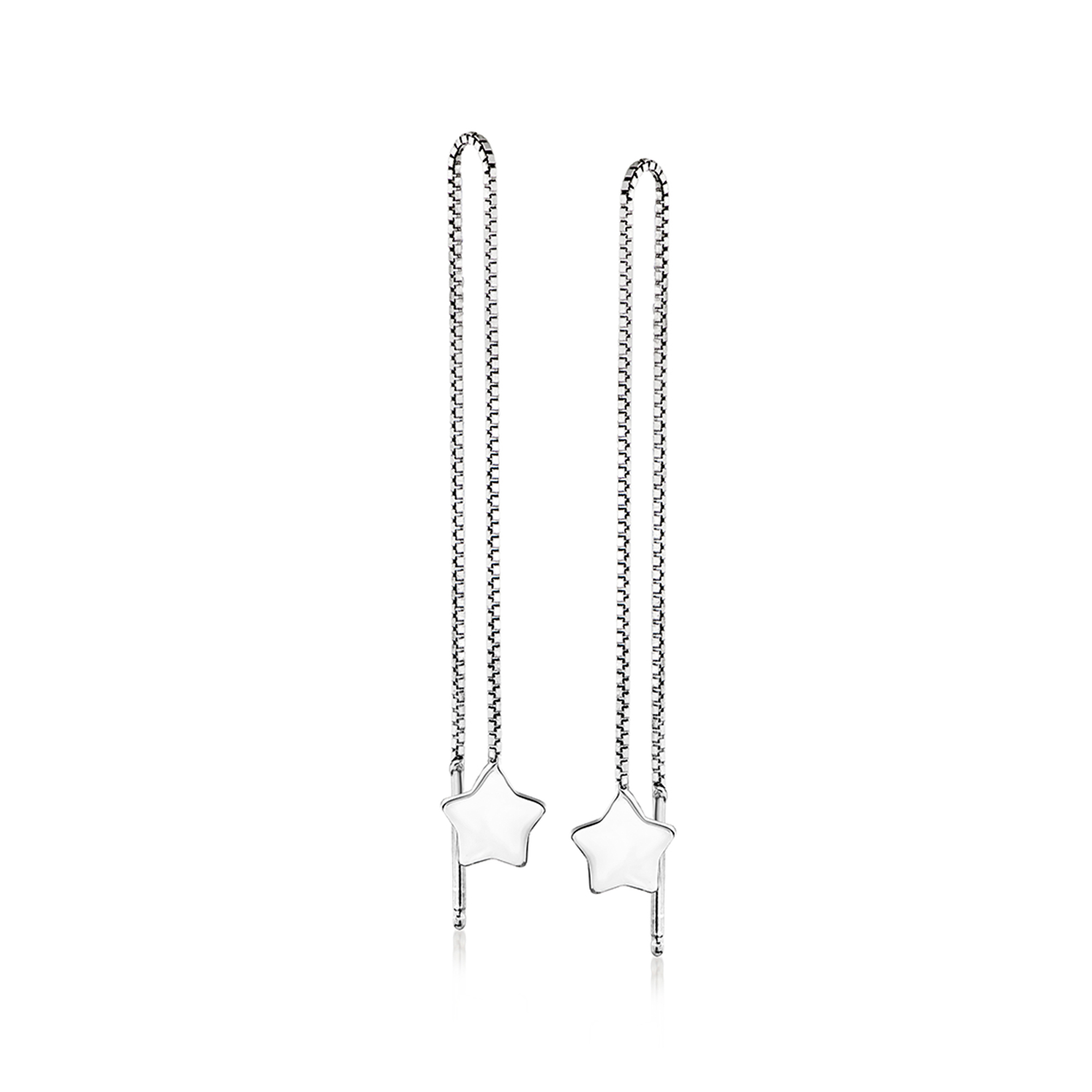 Sterling Silver Jewelry Set: Three Pairs of Threader Earrings