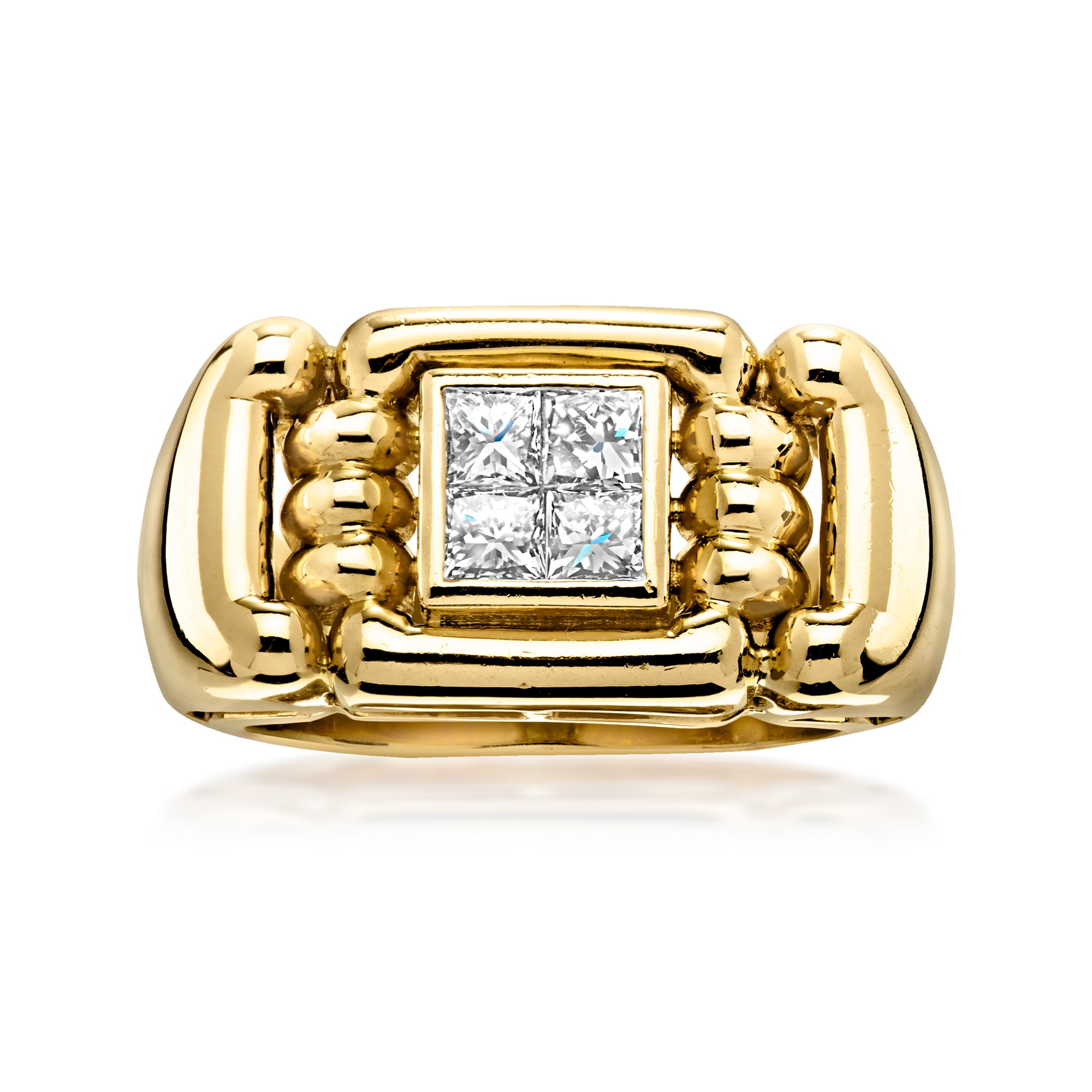 ⭐︎Diamond★ページ C. 1980 Vintage .50 ct. t.w. Diamond Ring in 18kt Yellow Gold