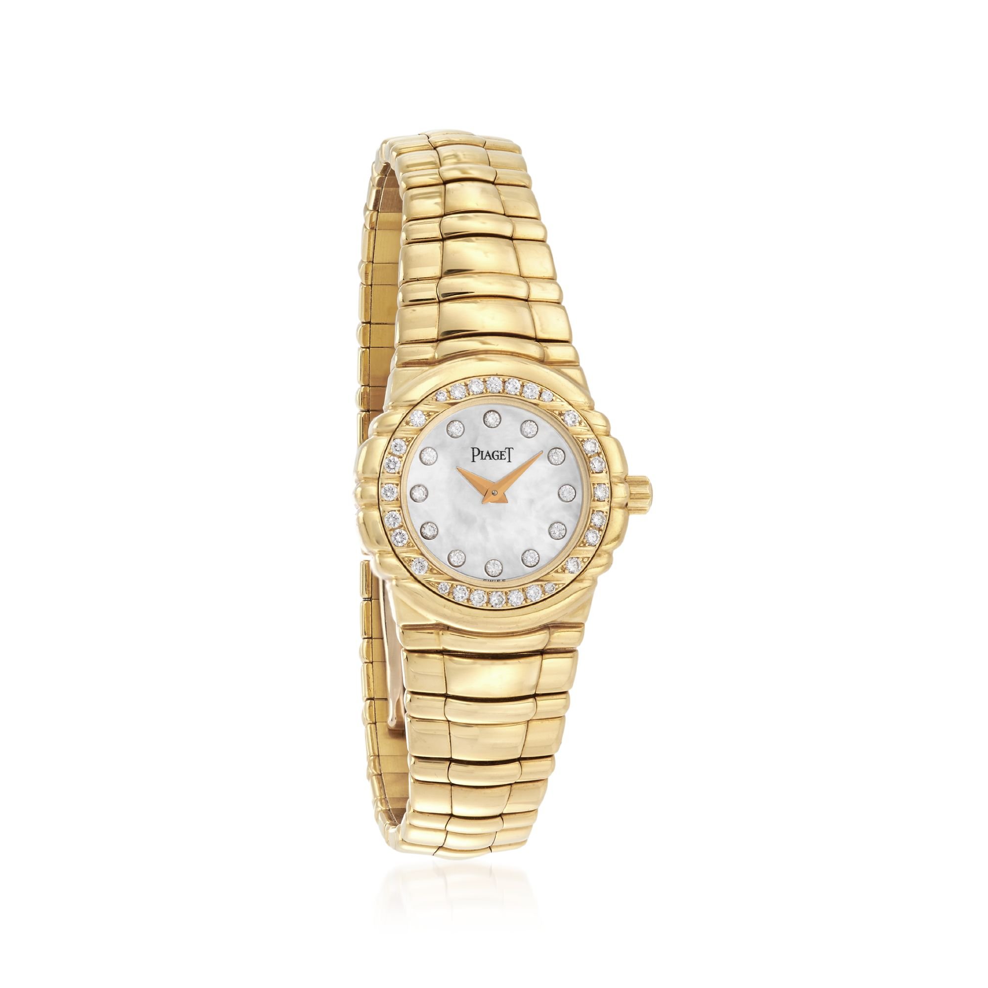 C. 1990 Vintage Piaget Women s 25mm .55 ct. t.w. Diamond Watch in 18kt Yellow Gold