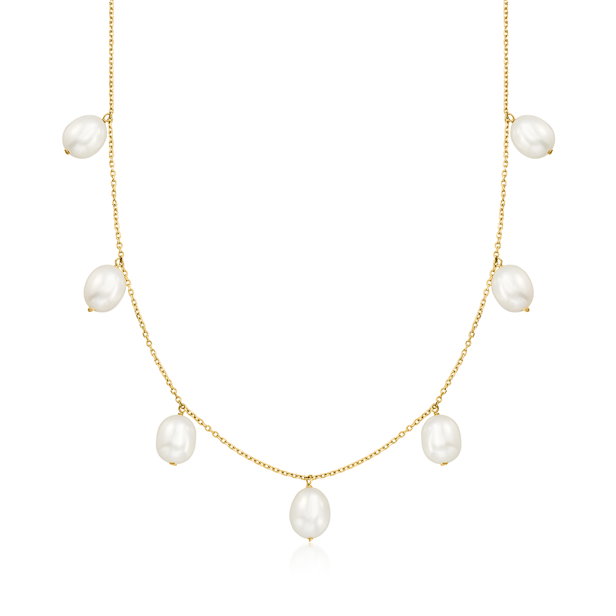 ★PEARLY MORE★ ball point drop necklace AC7350OX-apm-monaco-y-drop-
