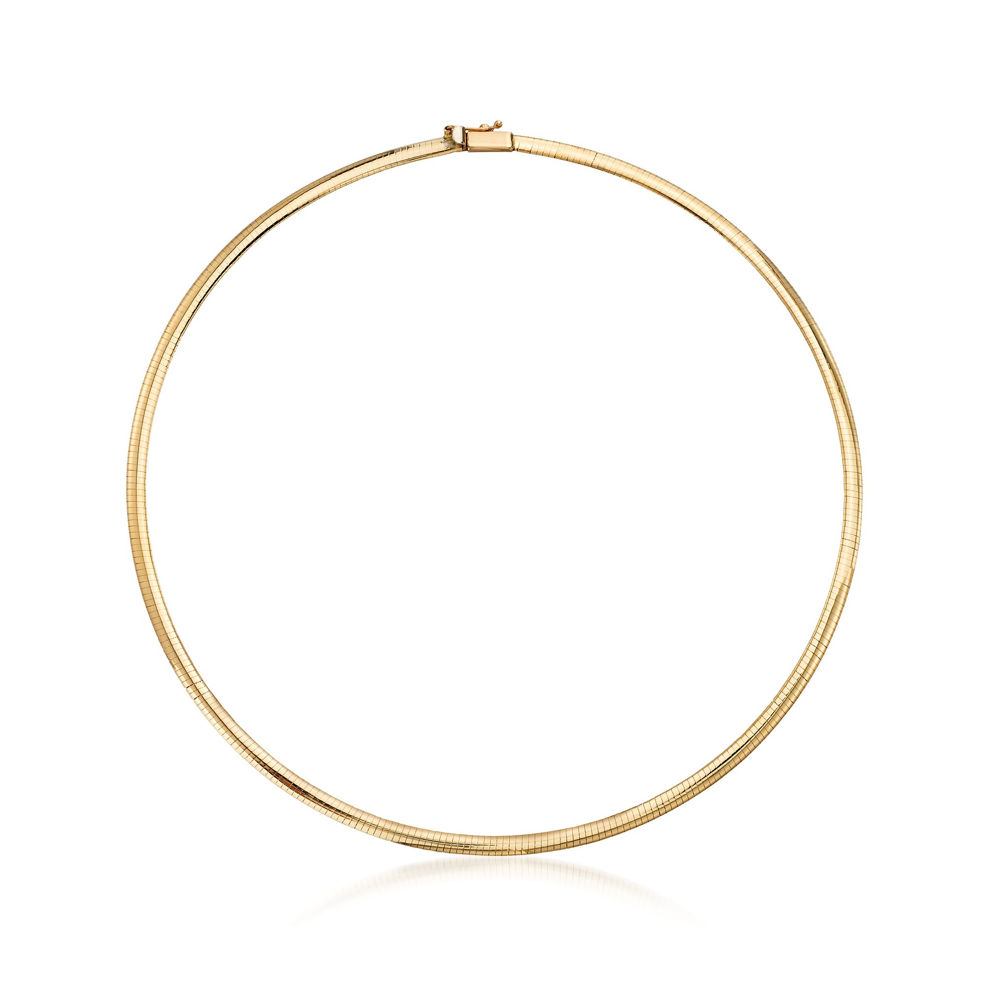 Italian 4mm 18kt Yellow Omega Necklace | Ross-Simons